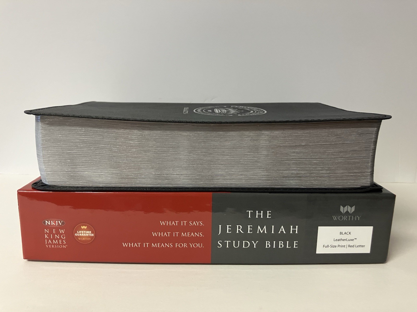 The Jeremiah Study Bible NKJV Black LeatherLuxe 2013 Cedarville University
