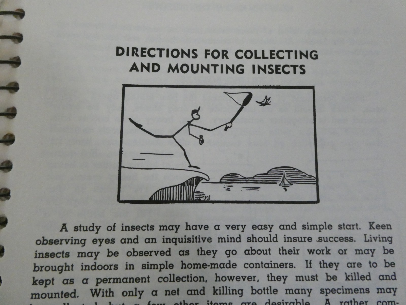 HOW TO KNOW THE INSECTS PUB 1947 SPIRAL BOUND HARD PAPER COVER 205 PAGES
