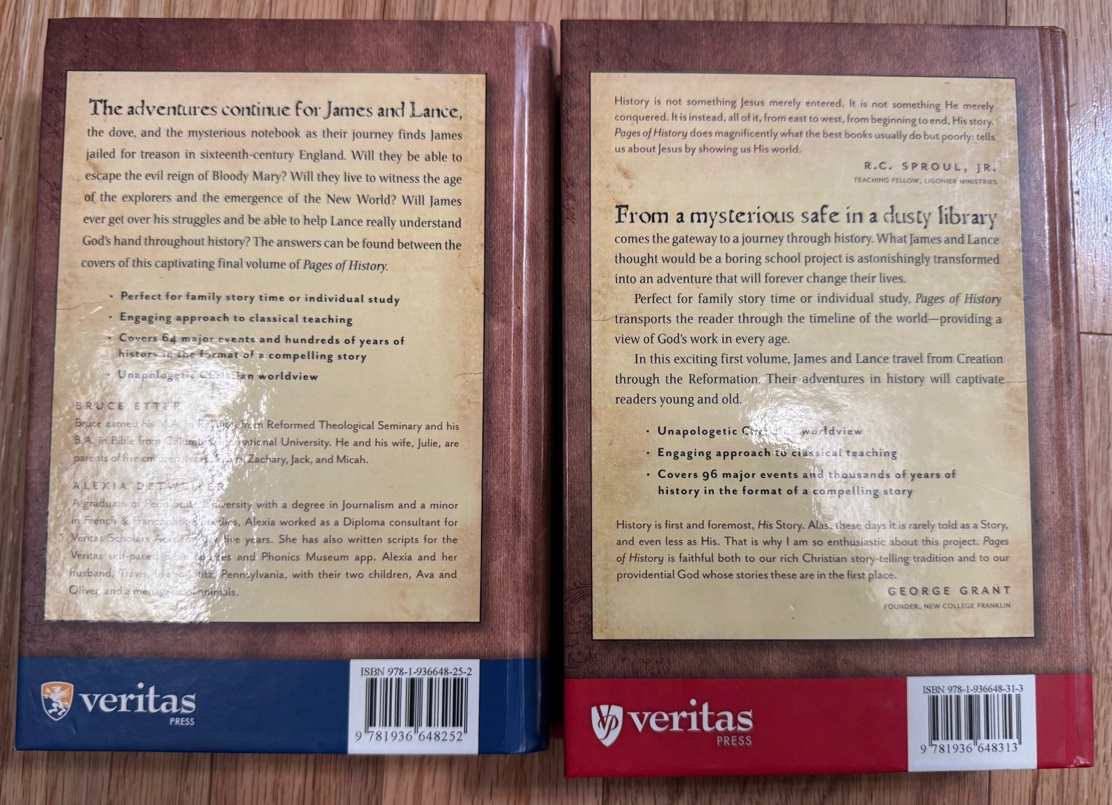 Veritas Press Pages of History Volume 1 & 2 & Student Guides