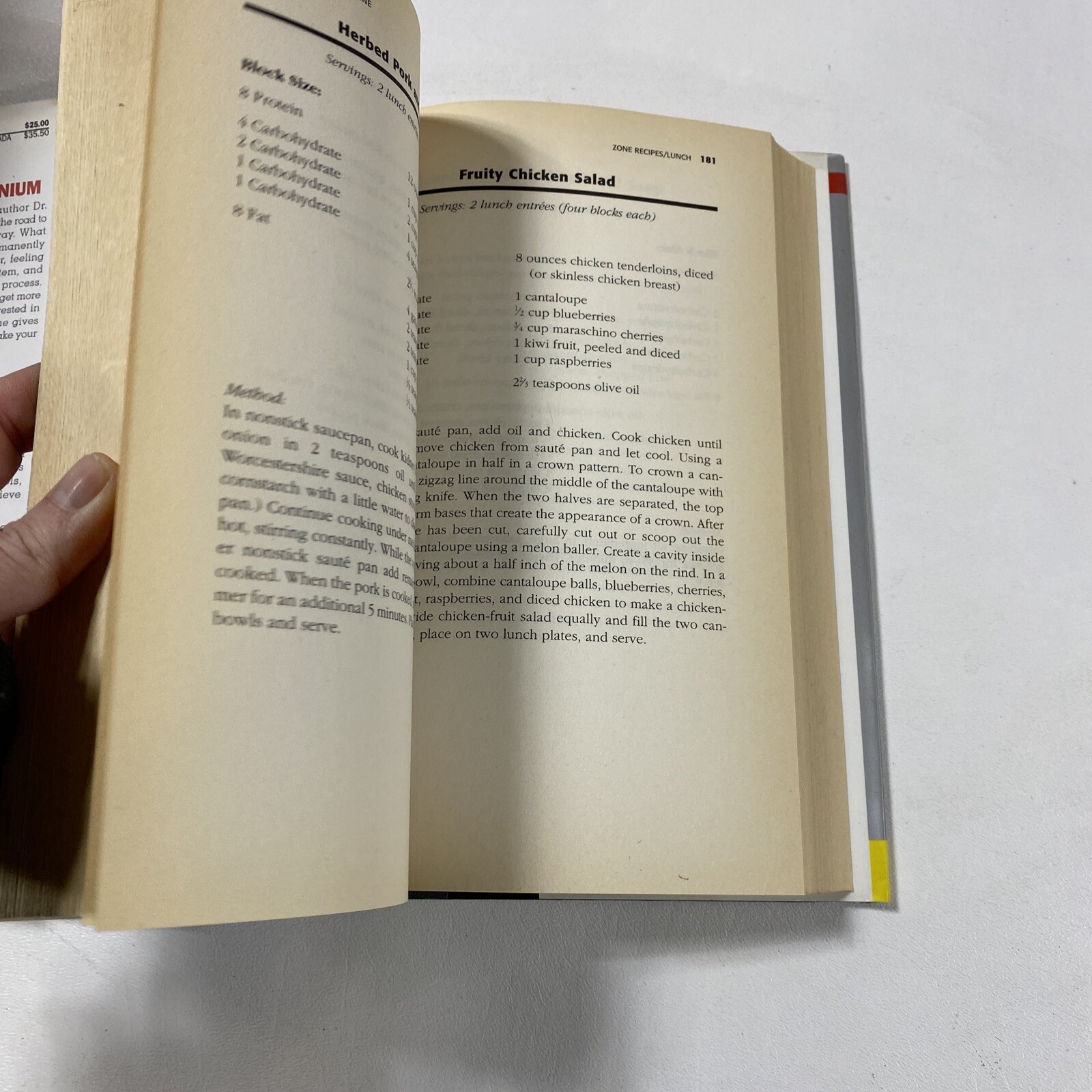 Mastering The Zone – Barry Sears (Dust Jacket, 1997, 1st Edition)