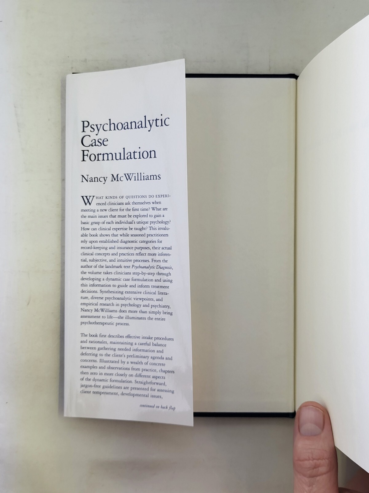Psychoanalytic Case Formulation by Nancy McWilliams (1999, Hardcover)