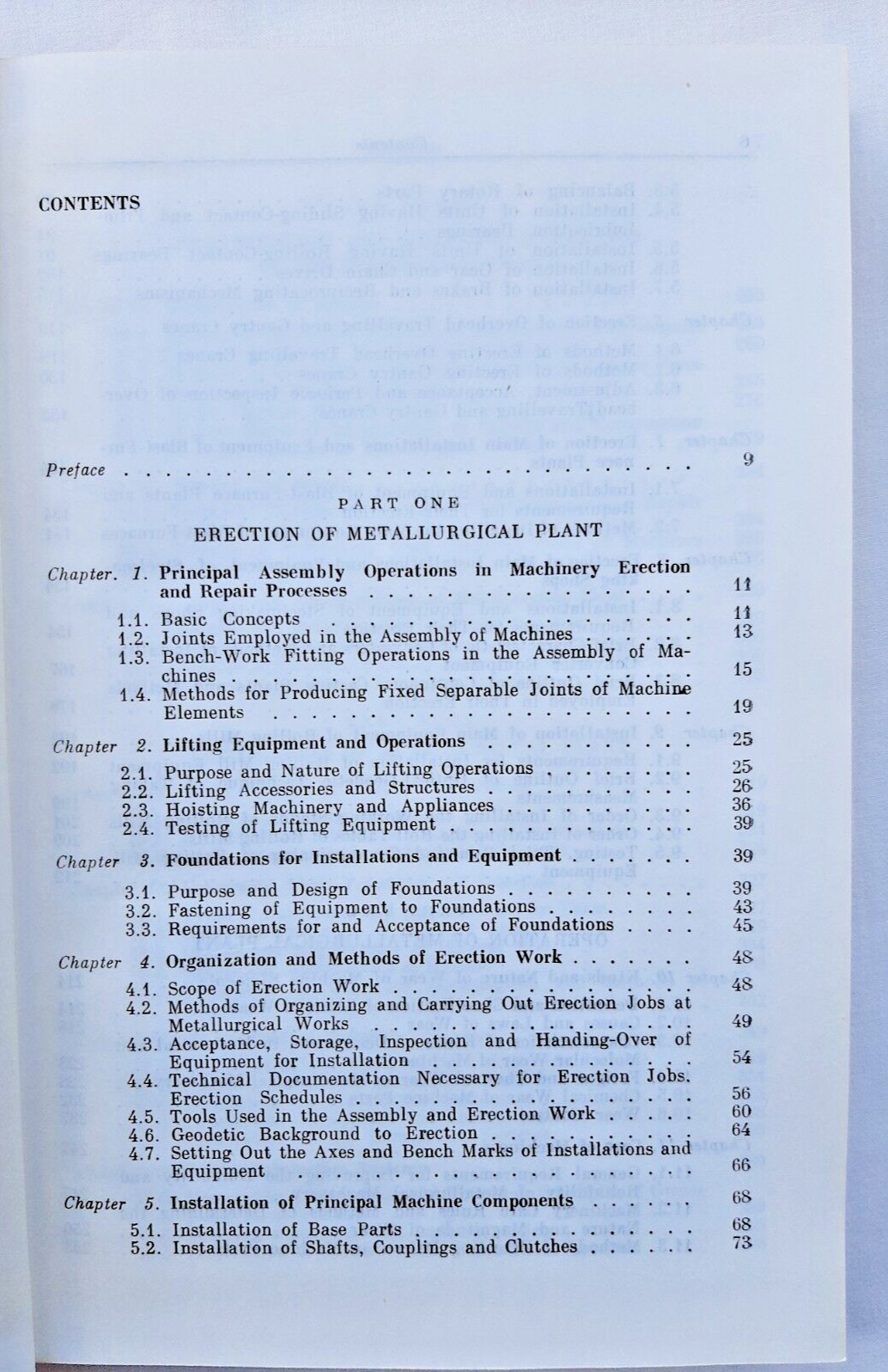 Erection and Operation of Metallurgical Plant by N. Kasatkin, Mir Publishers1975