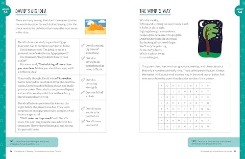 Third Grade Reading Comprehension Workbook Fun Activities for Kids Ages 7 9