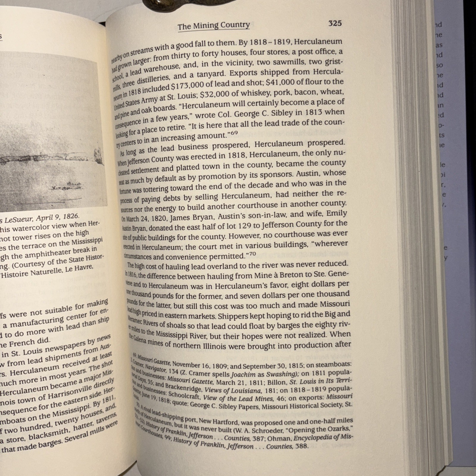 Opening the Ozarks : A Historical Geography of Missouri’s Ste. Genevieve..signed