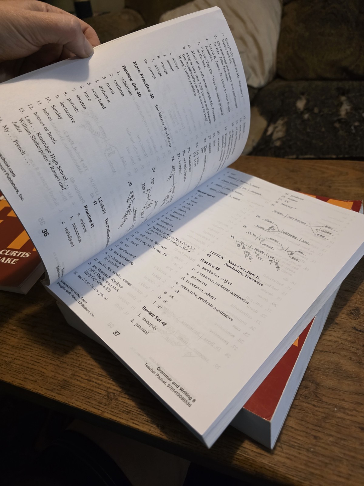 Grammar and Writing 6 *Complete set* clean pages