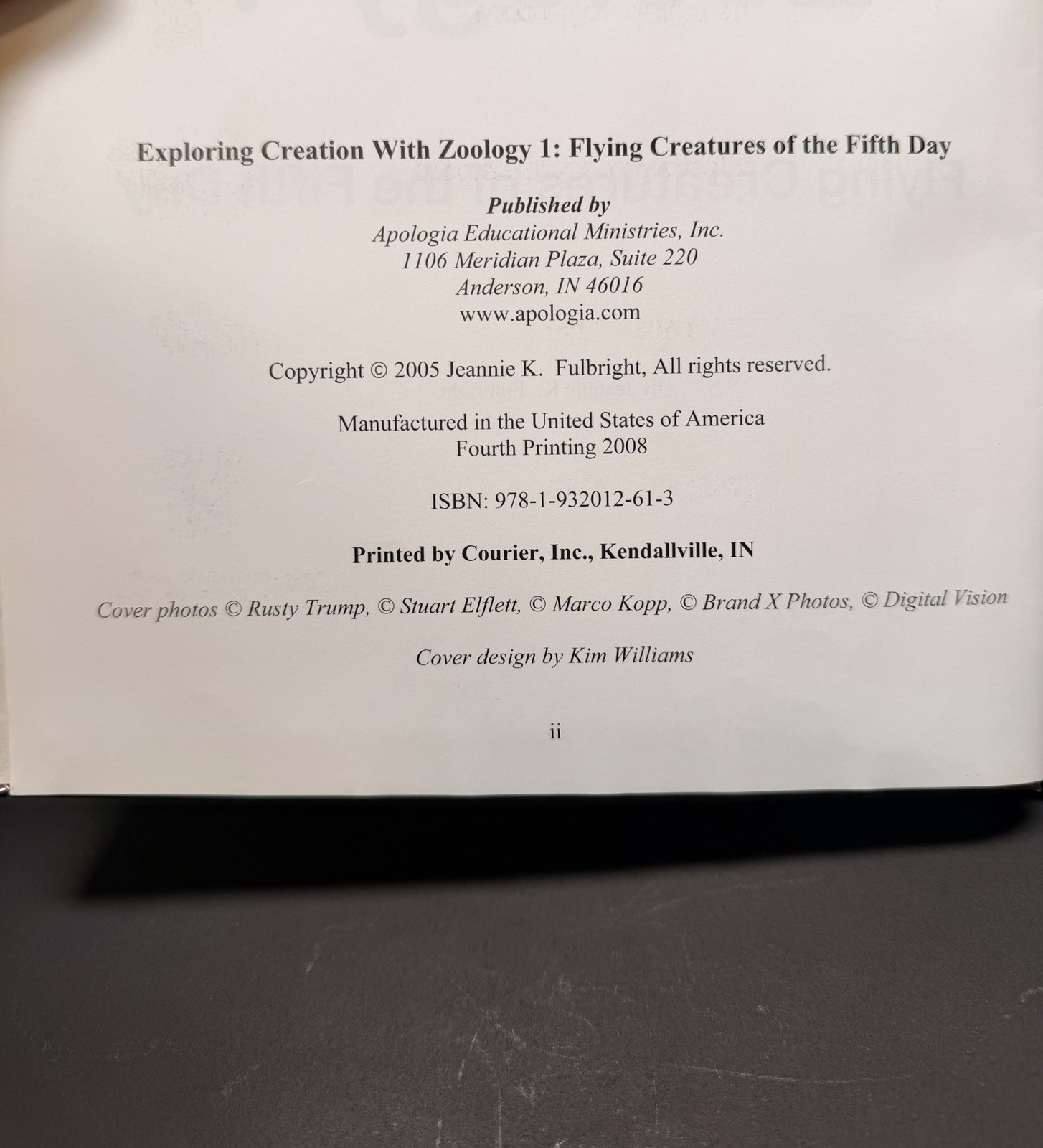 Apologia Zoology 1 Young Explorer Series Fulbright Hardcover Textbook