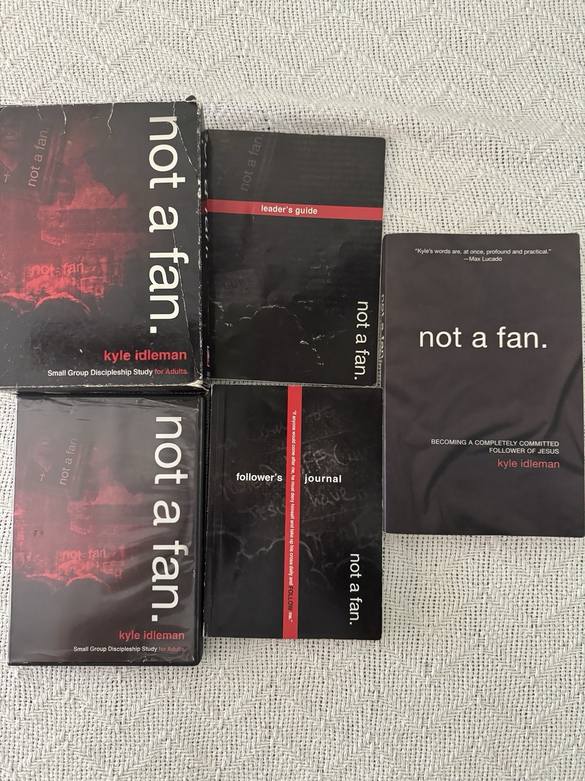 Not a Fan Small Group Discipleship Study Kyle Idleman DVD Book Leader’s Guide +