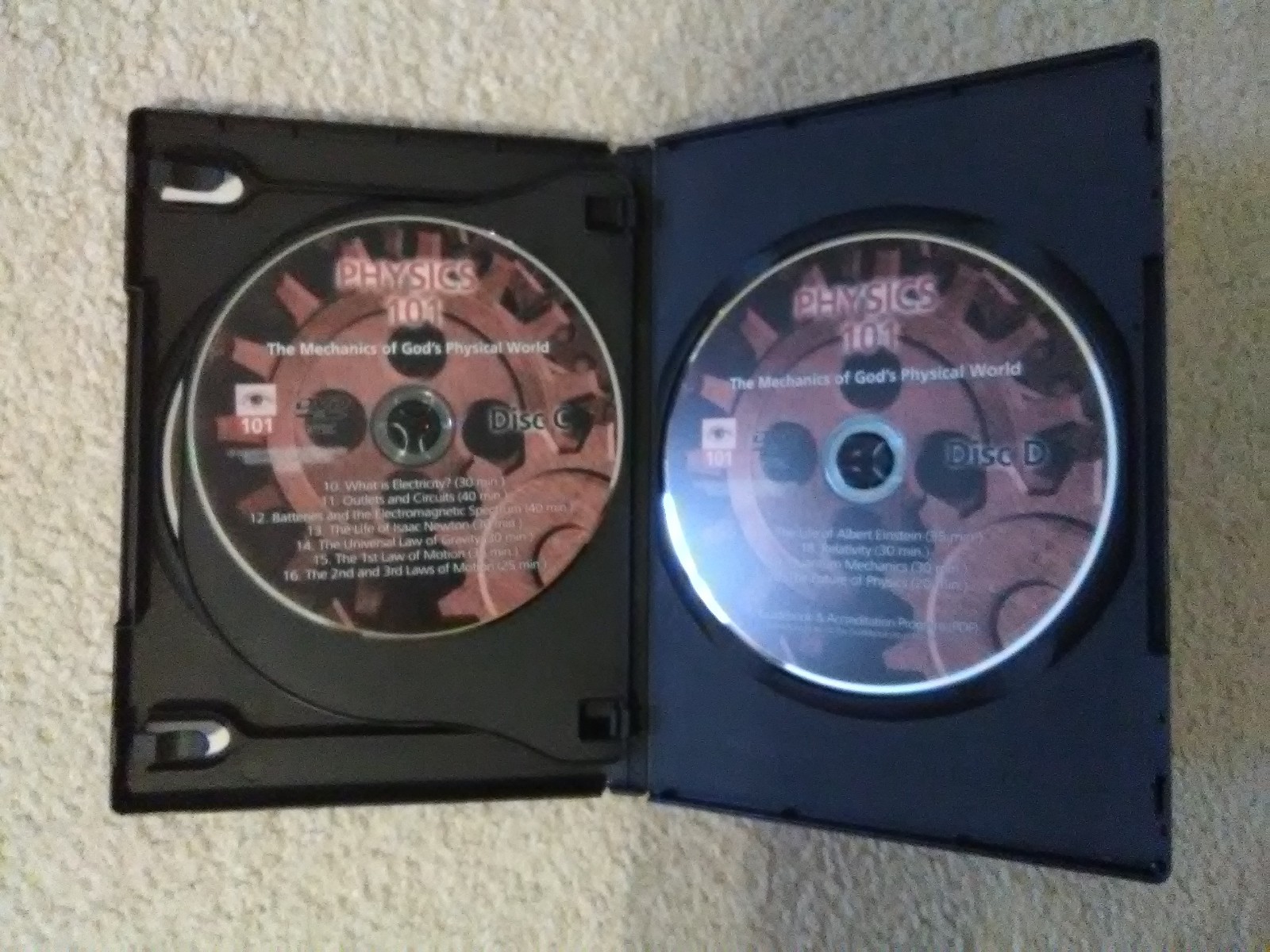 Physics 101 DVD set Wes Olson Christian homeschool high school