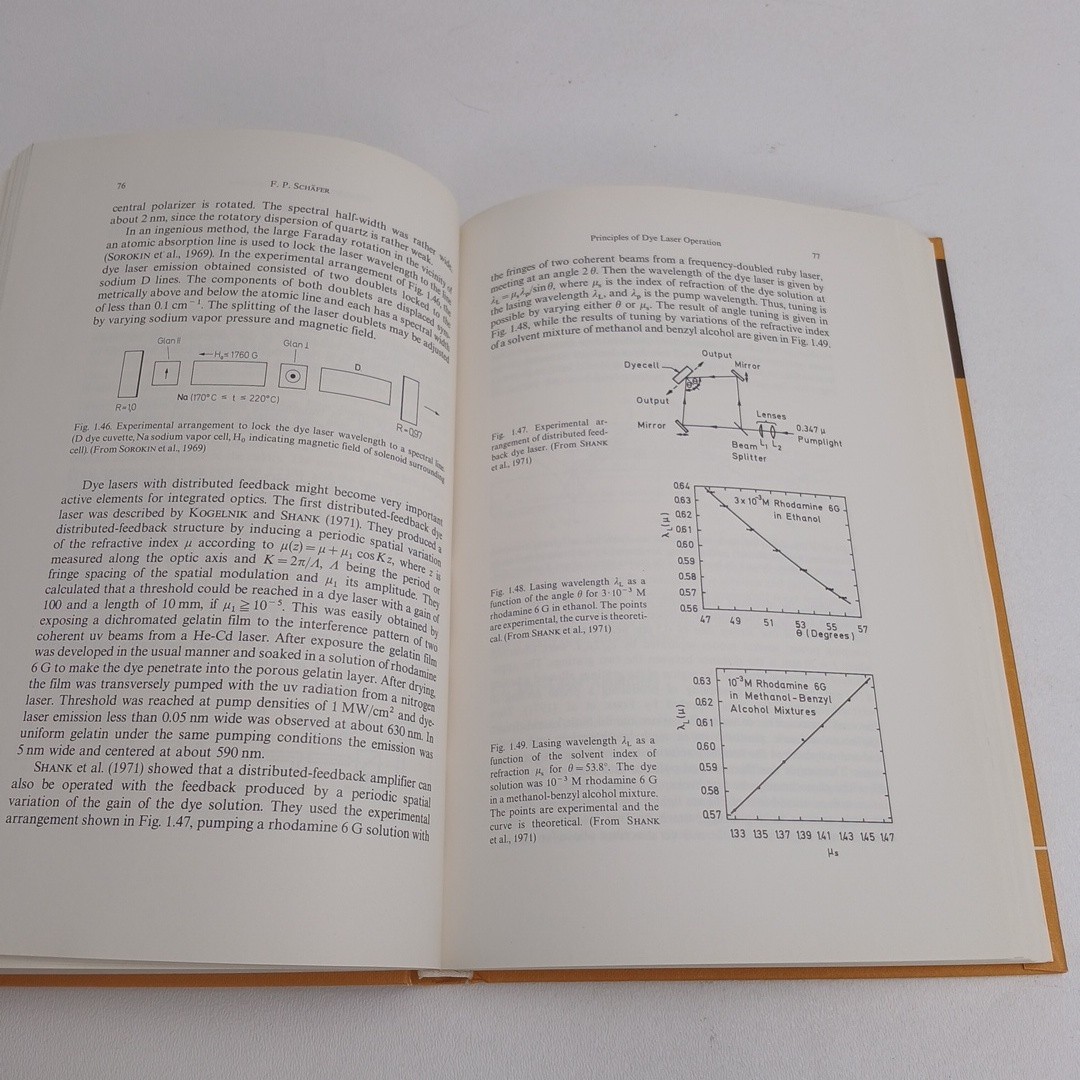 Springer Topics in Applied Physics Volume 1: Dye Lasers by F.P. Schäfer 1973 HC