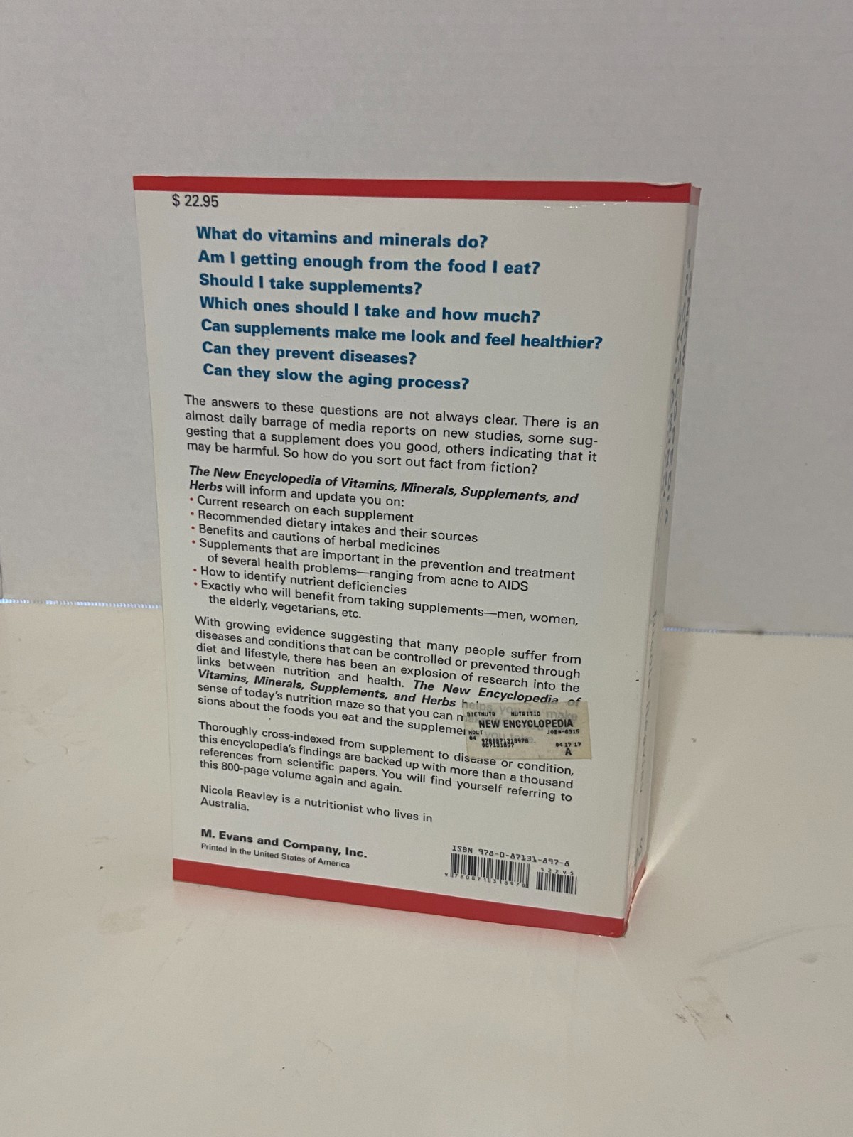 800 pages! The New Encyclopedia of Vitamins, Minerals, Supplements, & Herbs