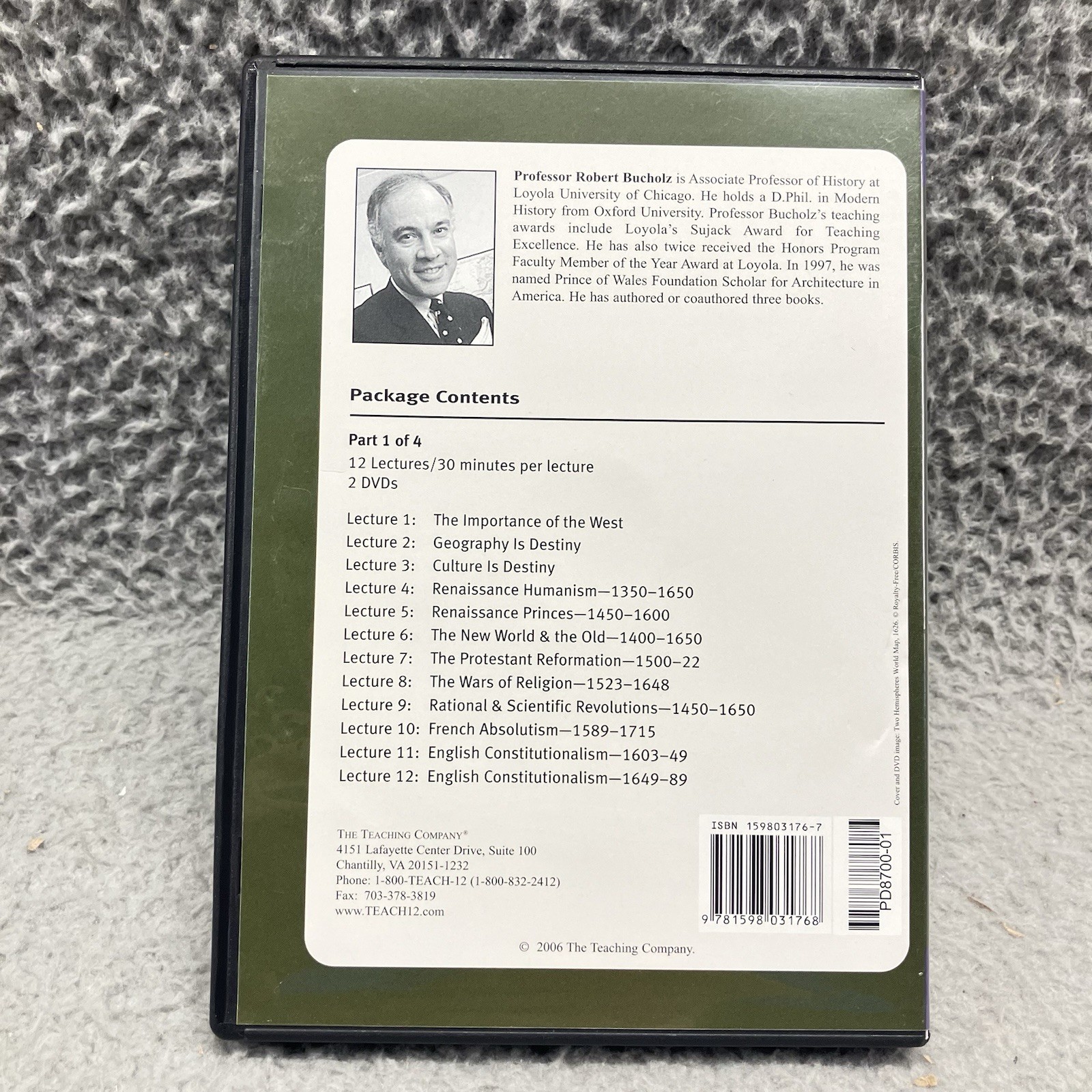 Great Courses: Foundations of Western Civilization II Course Guidebook & DVDs