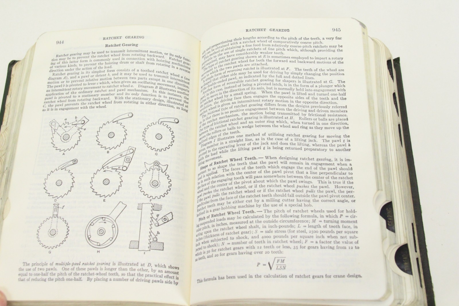 Machinery’s Handbook 18th Edition 1969 Edition Soft Cover Tab