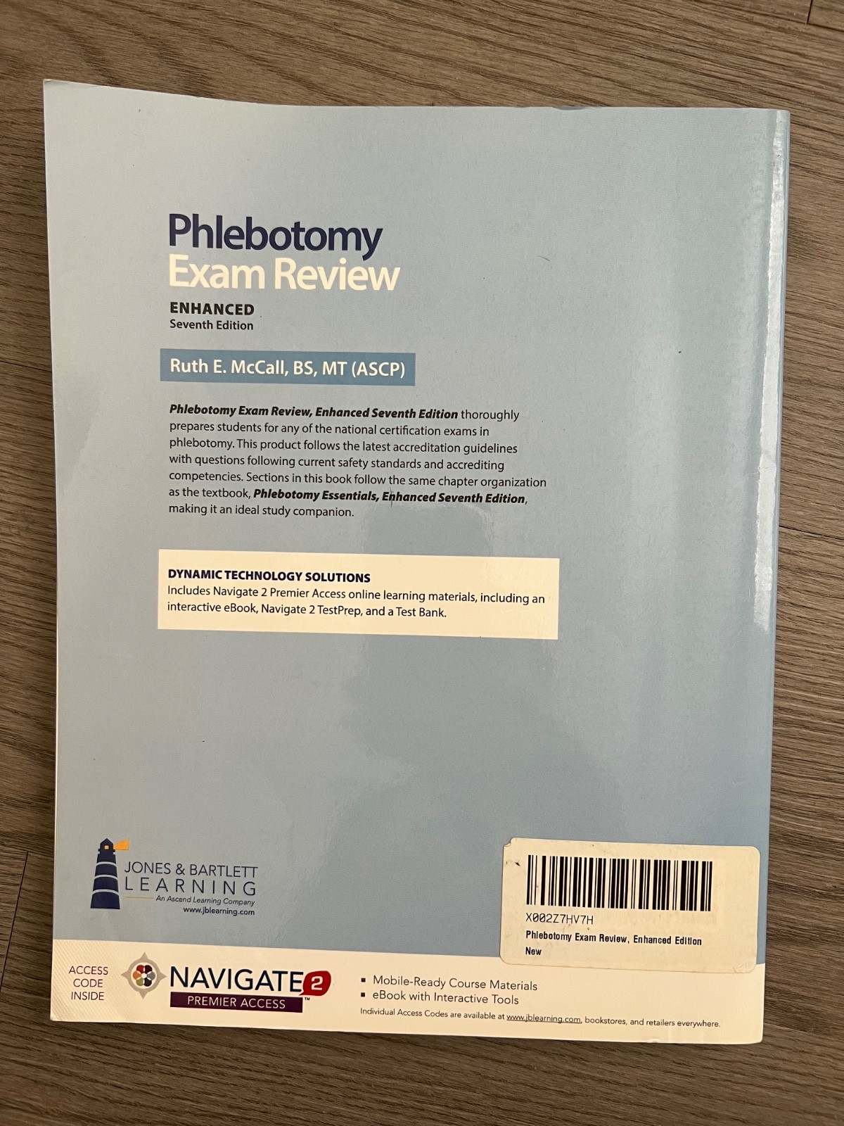 Phlebotomy Exam Review, Enhanced – Paperback, by McCall Ruth E. – Very Good w