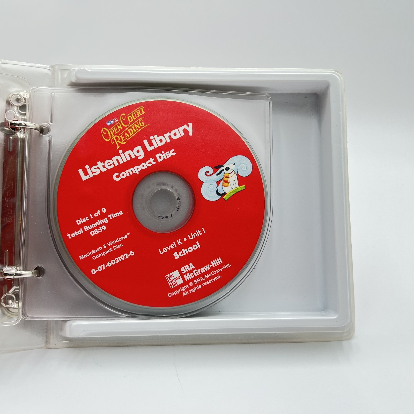 SRA Open Court Reading Preschool Level K Compact Discs Listening Library Set 9