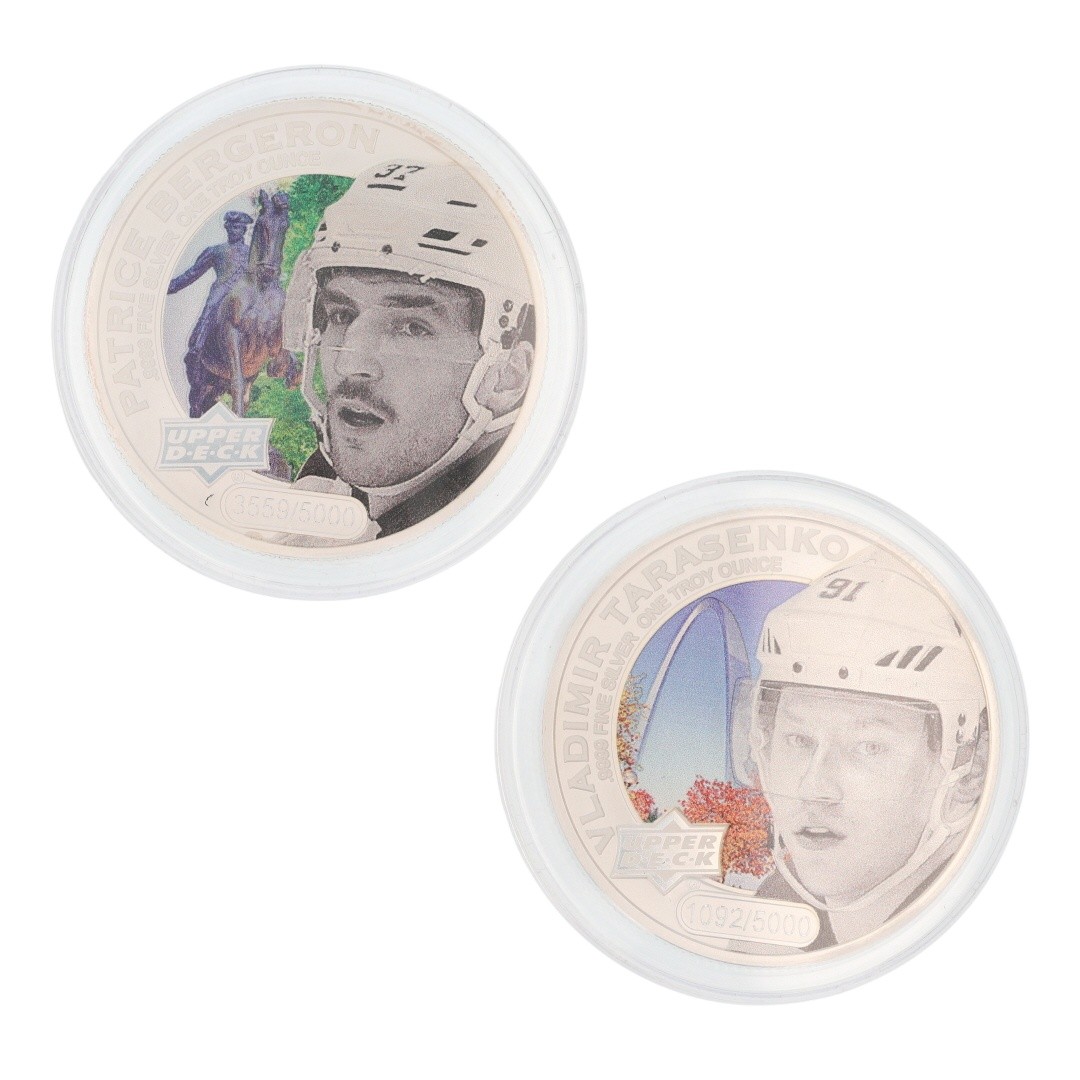 2017 $5 Grandeur Upper Deck Hockey Silver Coin Cook Islands 1 oz .9999 Silver