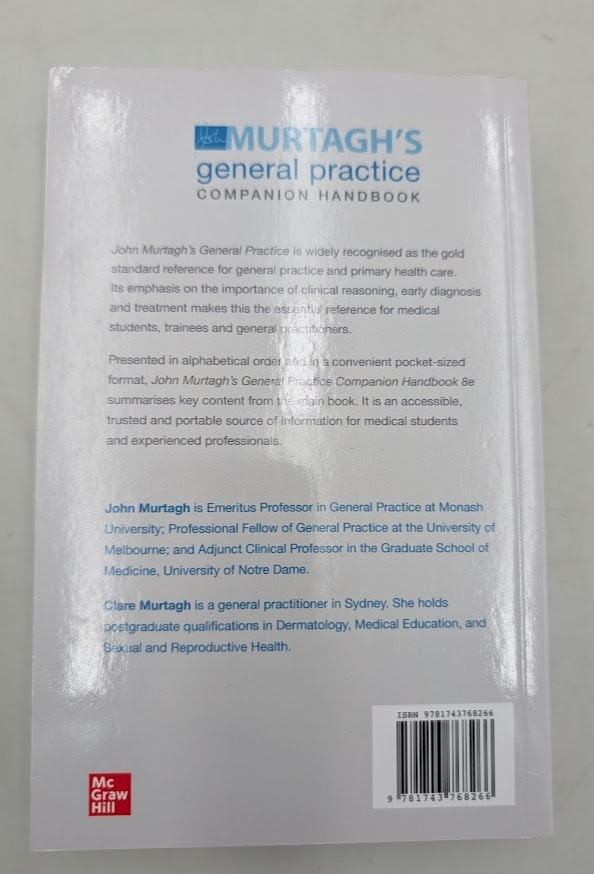 Murtagh’s General Practice Companion Handbook 8e 8th Edition by John Murtagh Pap