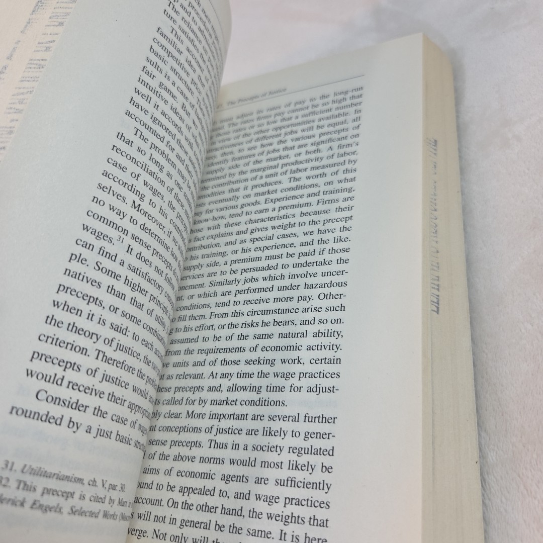 A Theory Of Justice Revised Edition by Rawls, John 2001 Paperback Ex-Library