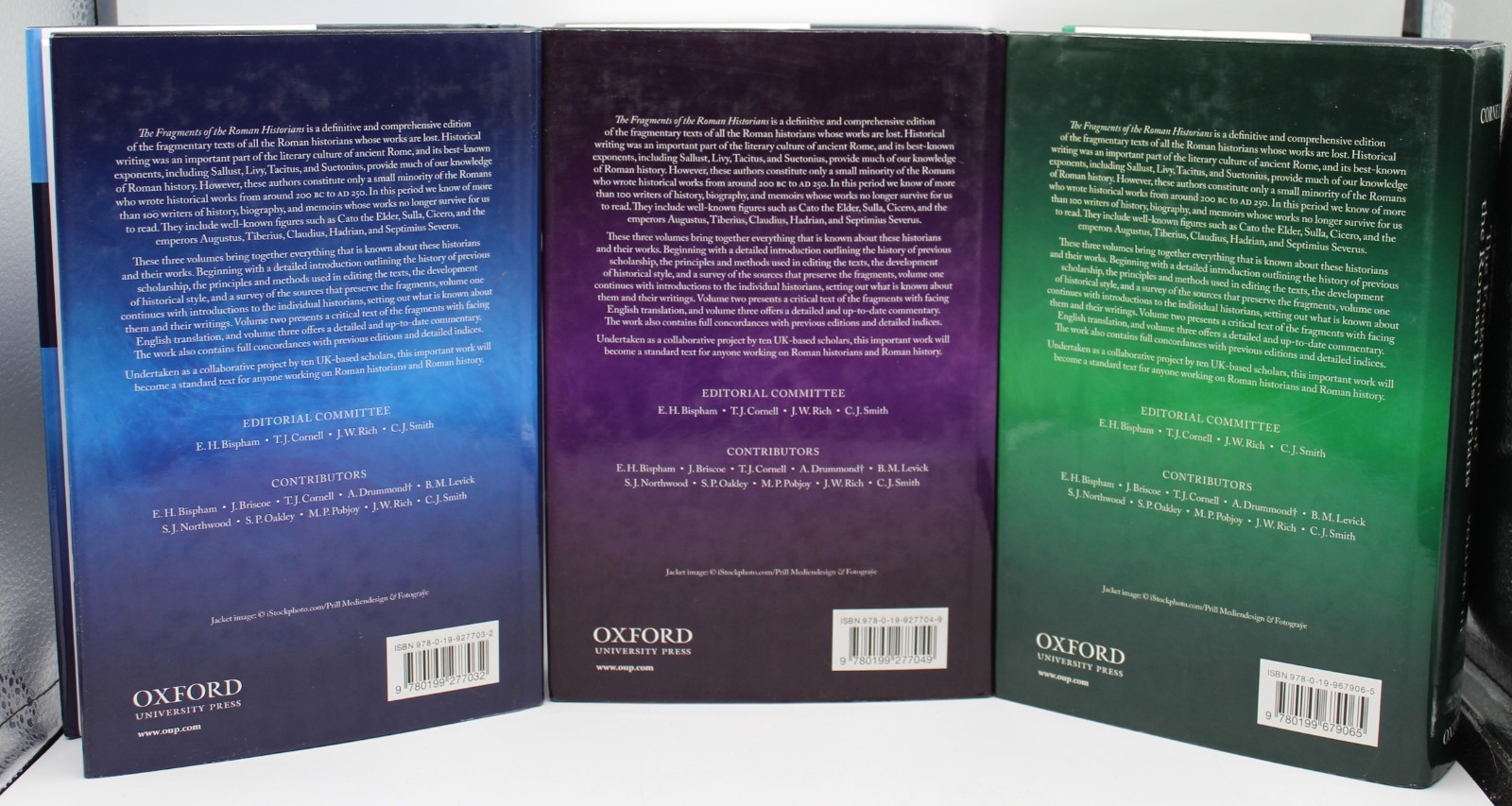 The Fragments of the Roman Historians – 3 Volume Hardcover Book Set Oxford Press