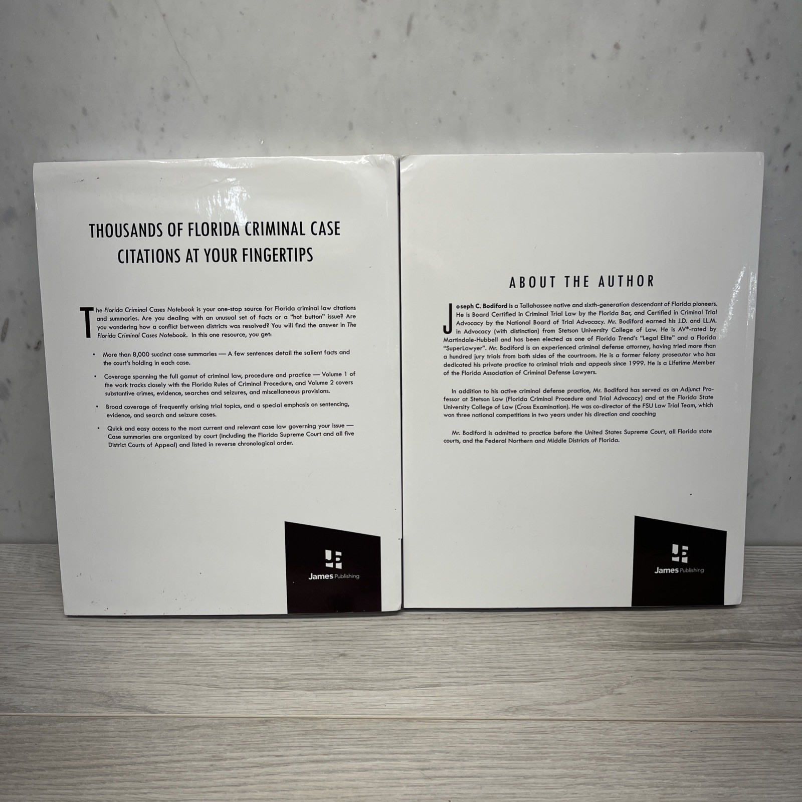 The Florida Criminal Cases Notebook 1-2 Revision 15 Bodiford 2021