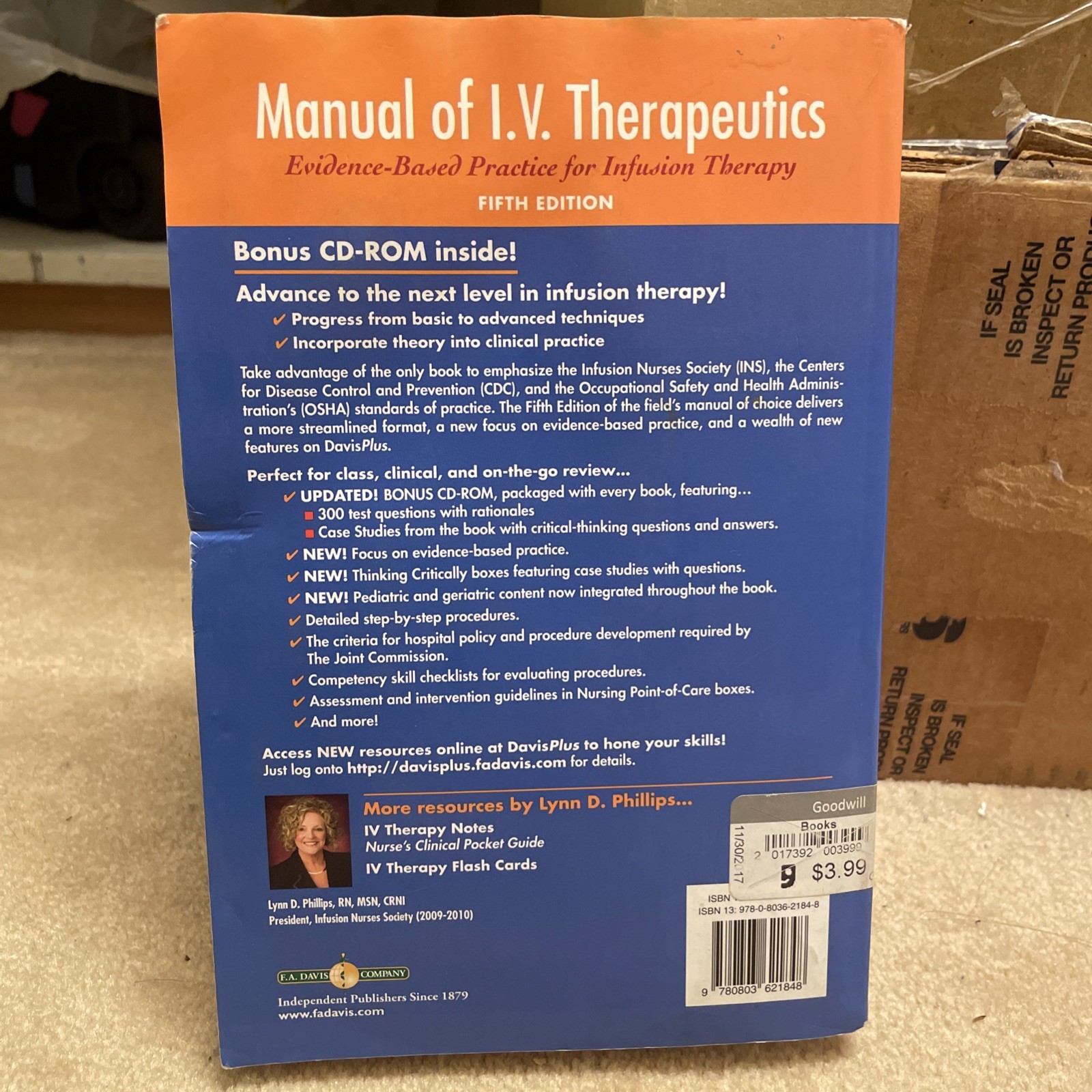 Manual of I. V. Therapeutics : Evidence-Based Practice for Infusion Therapy
