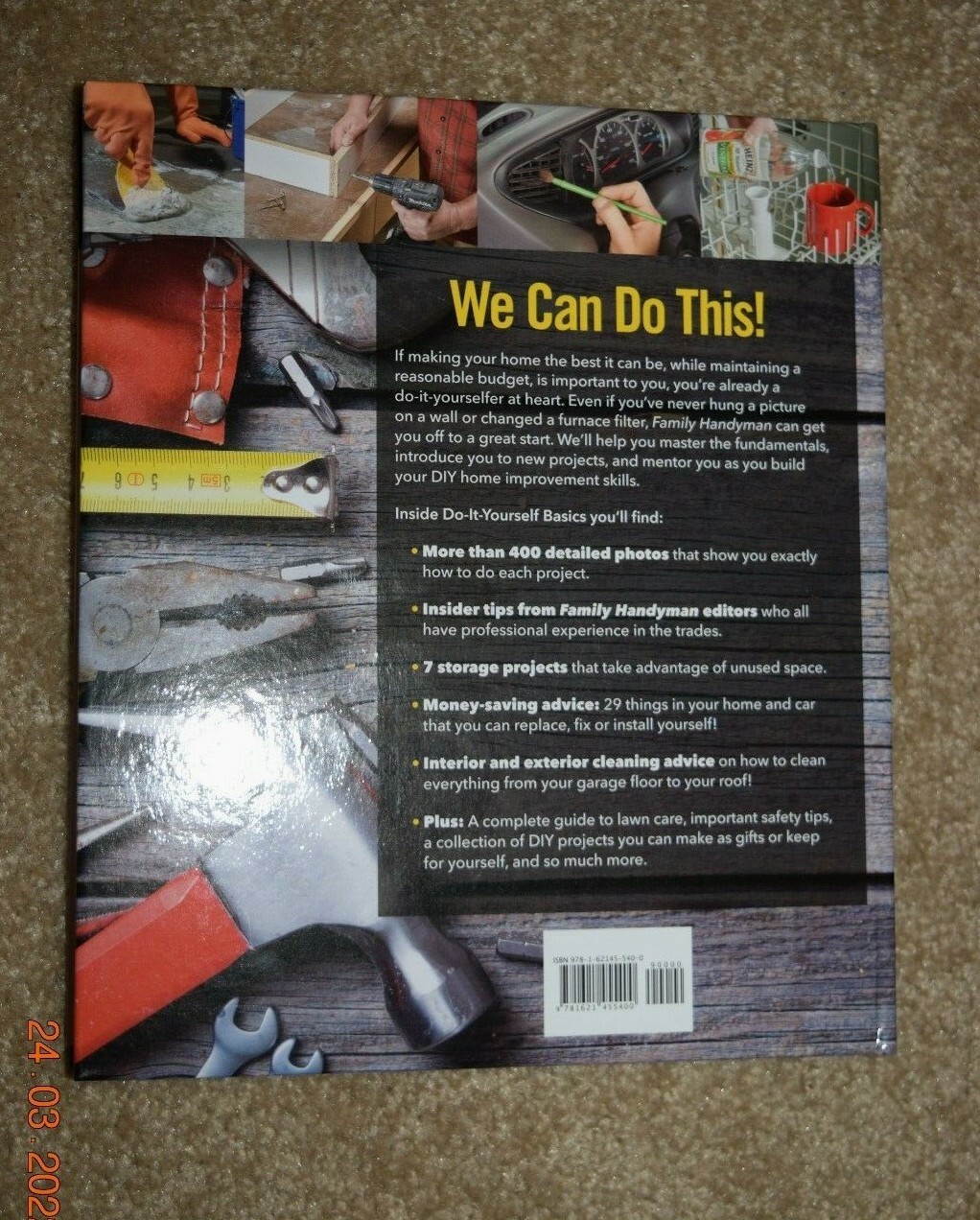 FAMILY HANDYMAN: “DO-IT-YOURSELF-BASICS,” 256-Page Hard Cover Book, 2021, New
