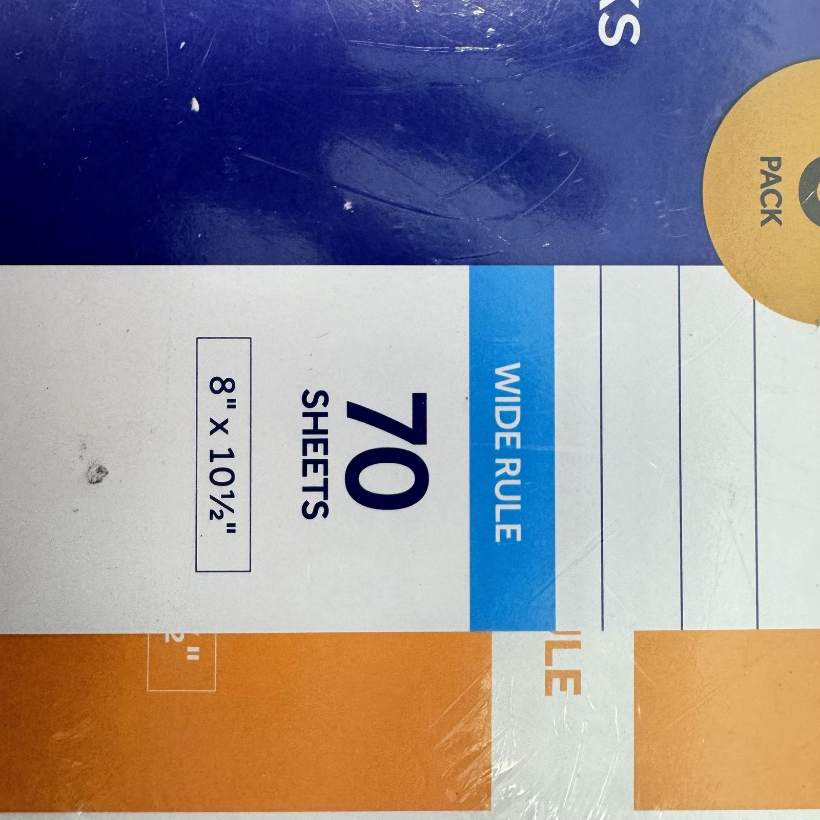 Oxford 1 Subject Notebook 6 Pack 8×10.5 Inch Wide Rule 70 Sheets Journal