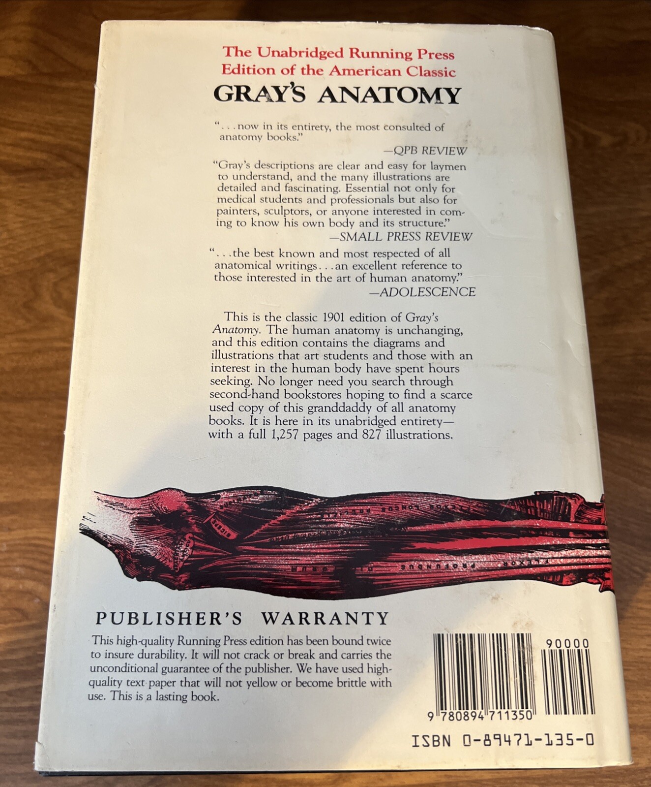 Gray’s Anatomy : The Unabridged Running Press Edition of the American Classic by