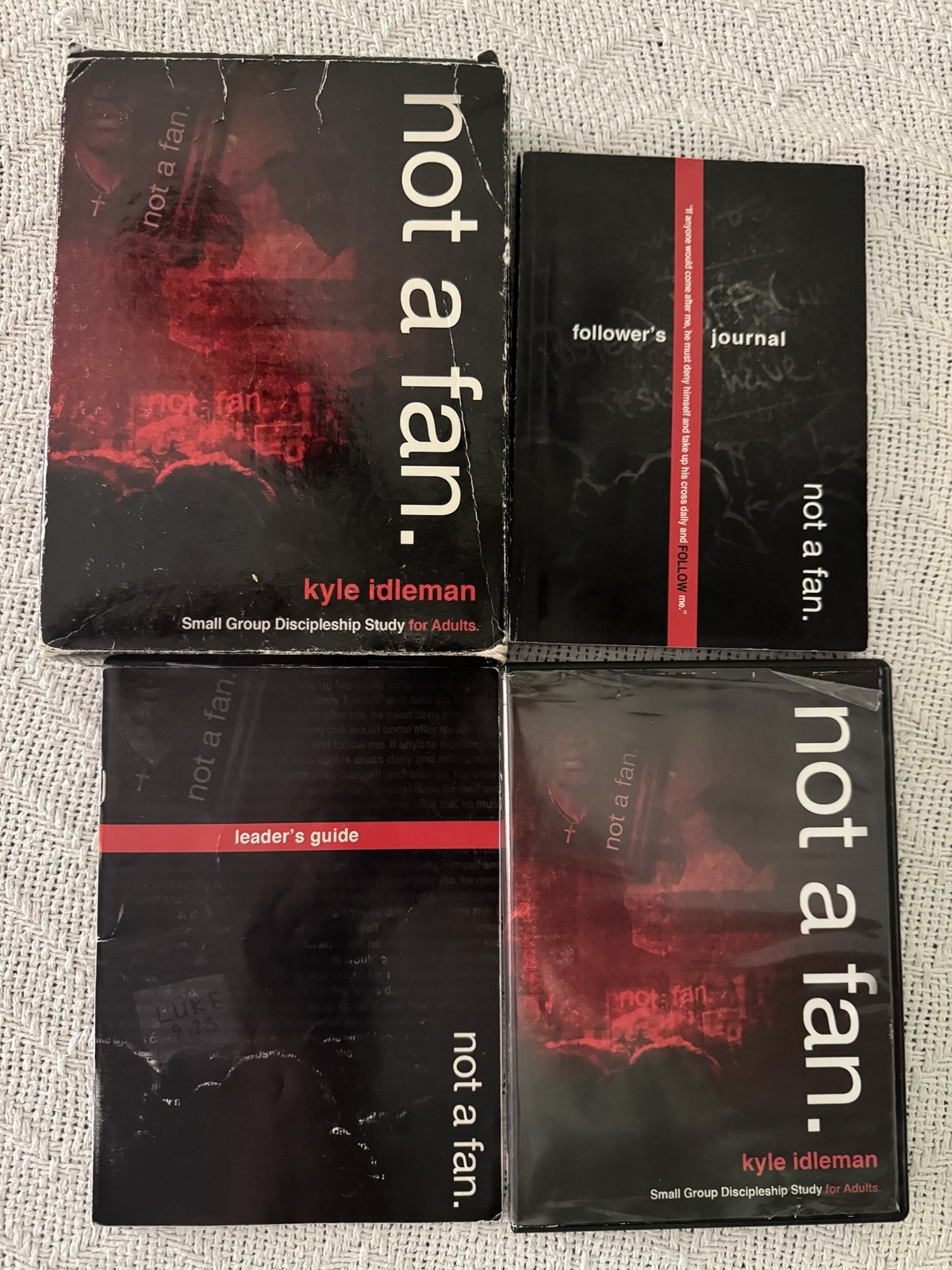 Not a Fan Small Group Discipleship Study Kyle Idleman DVD Book Leader’s Guide +