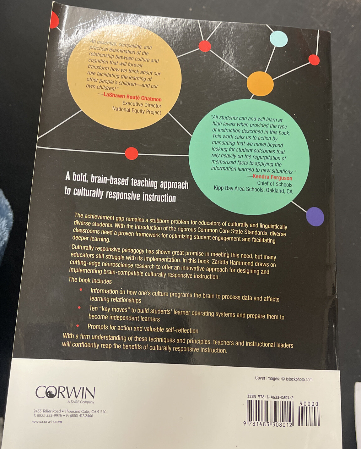 CULTURALLY RESPONSIVE TEACHING Hammond Writing Inside Front Cover Shown In Photo
