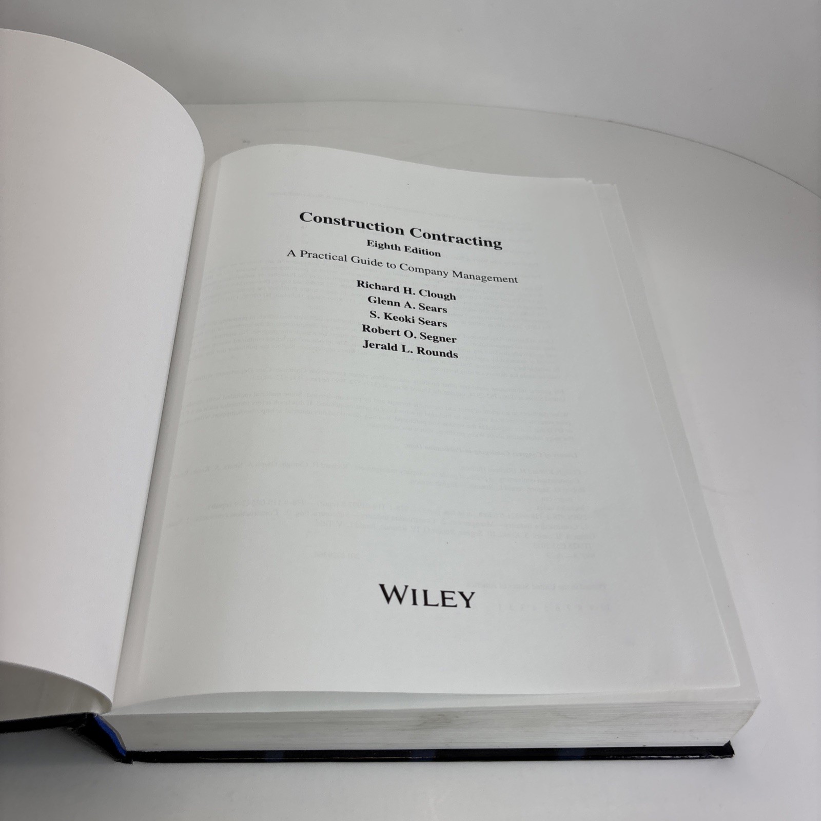 Construction Contracting A Practical Guide to Company Management by Robert