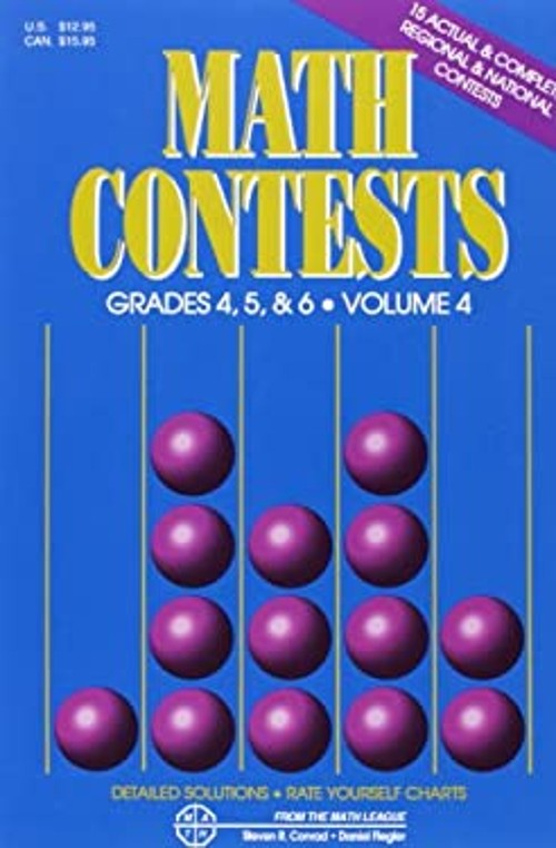 Math Contests – Grades 4, 5 and 6 Vol. 4 : School Years 1996-97 T