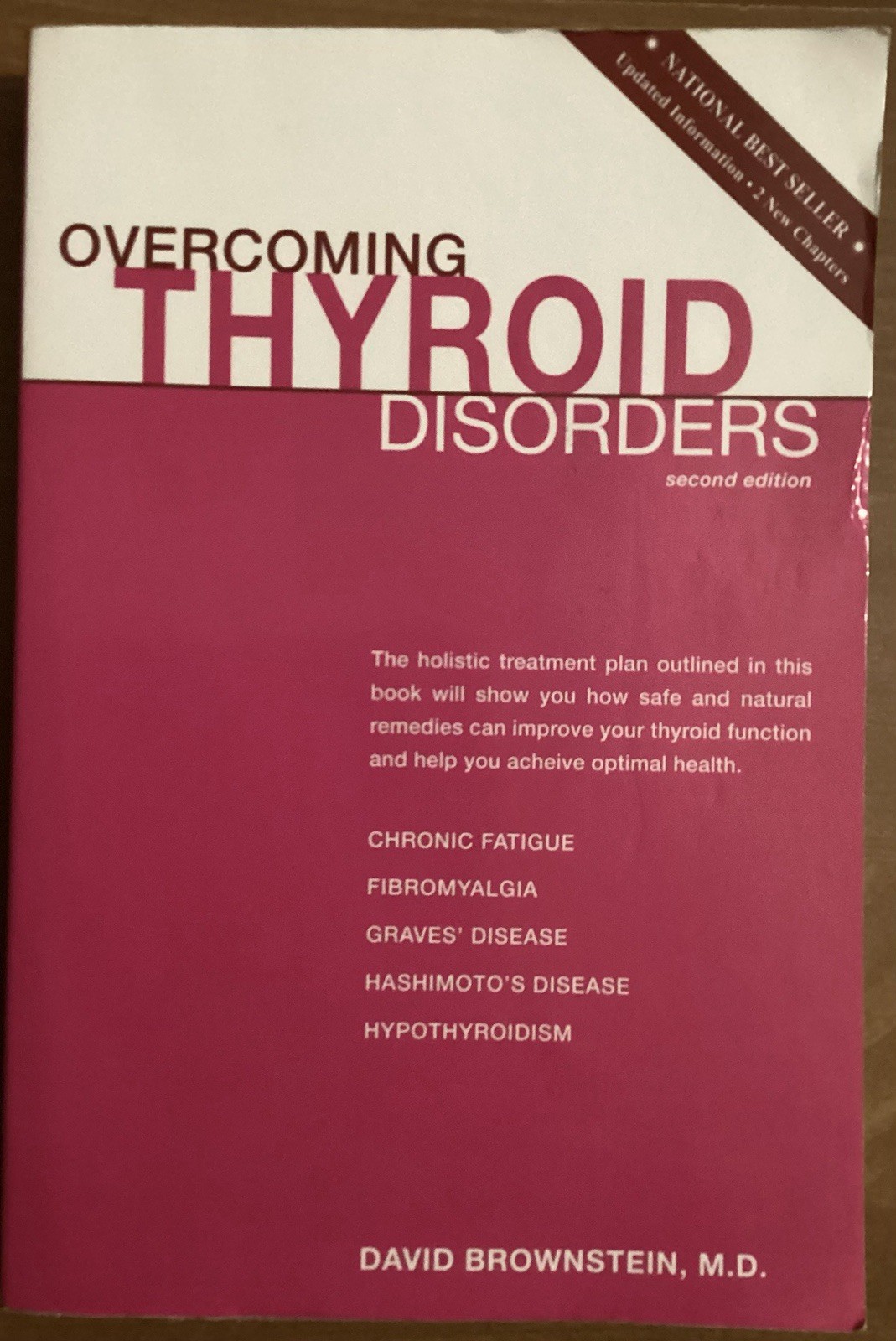 Overcoming Thyroid Disorders by David Brownstein (2002, Perfect)