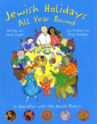 JEWISH HOLIDAYS ALL YEAR ROUND: A FAMILY TREASURY By Ilene Cooper – Hardcover VG