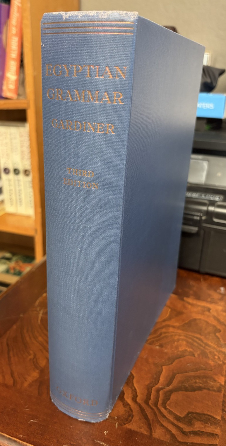 Egyptian Grammar Being an Introduction to the Study of Hieroglyphics HBDJ 1969