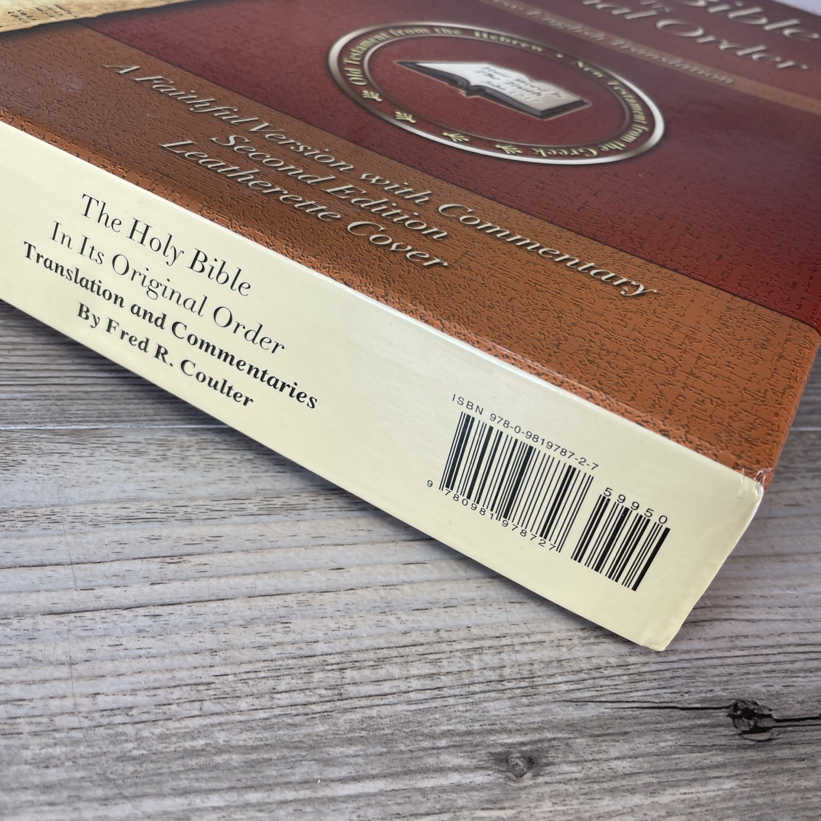 Holy Bible In Its Original Order A Faithful Version Commentary 2nd Leatherette