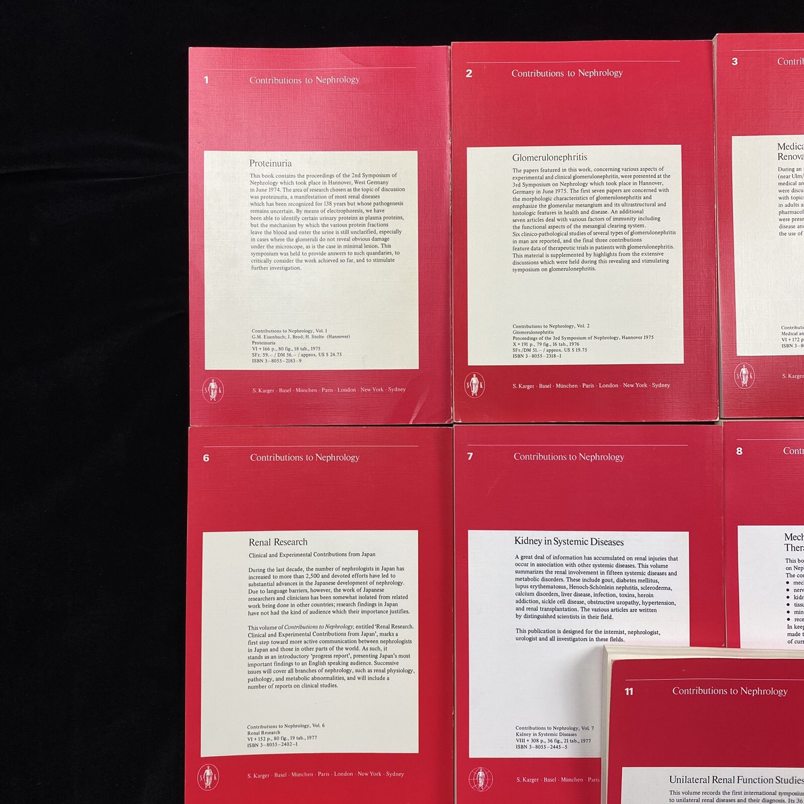 Contributions To Nephrology 5th Nephrological Symposium Hannover 1977 Vol. 1-12