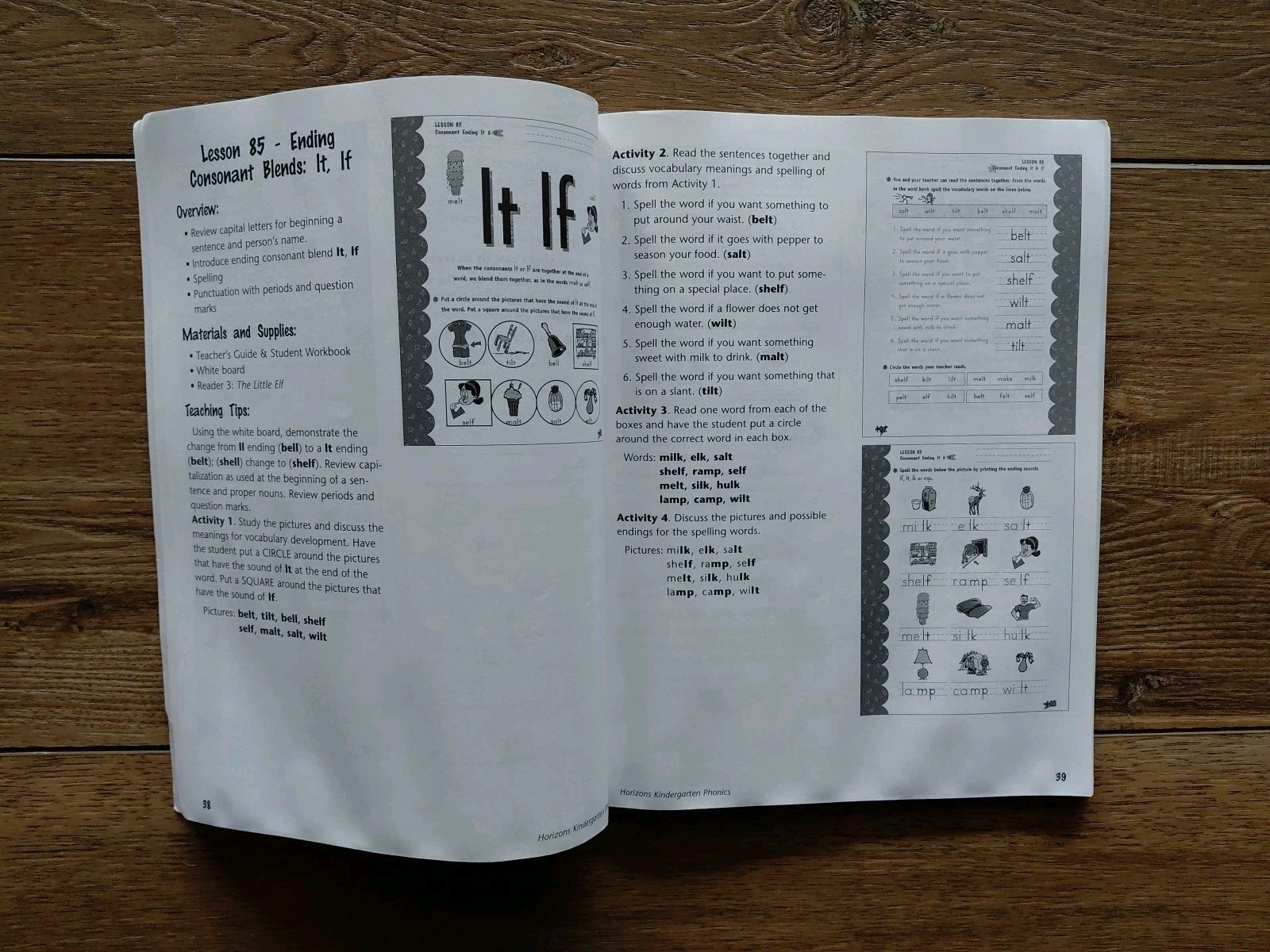 Horizons Phonics & Reading Teachers Guides 1,2,3,4 K Alpha Omega Homeschool ED5