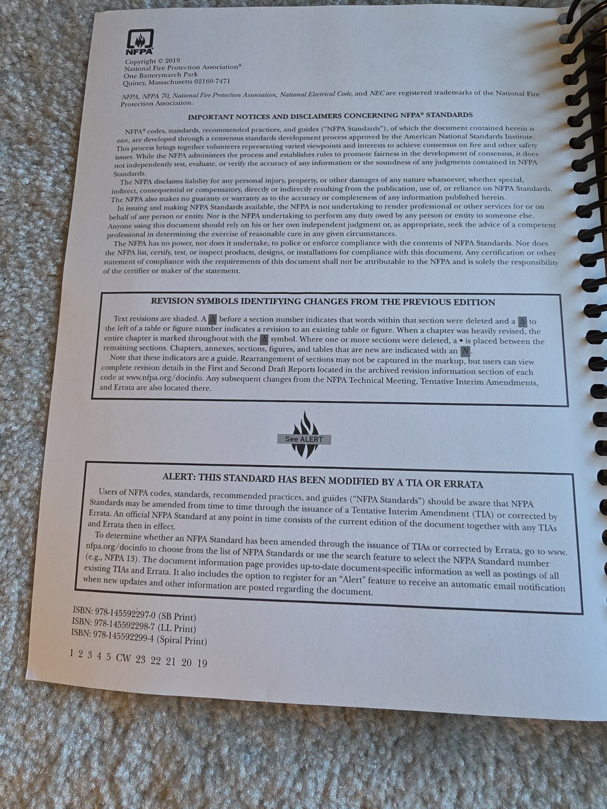 BK: NFPA 70 National Electrical Code 2020 (Spiral Bound Version) With Tabs.