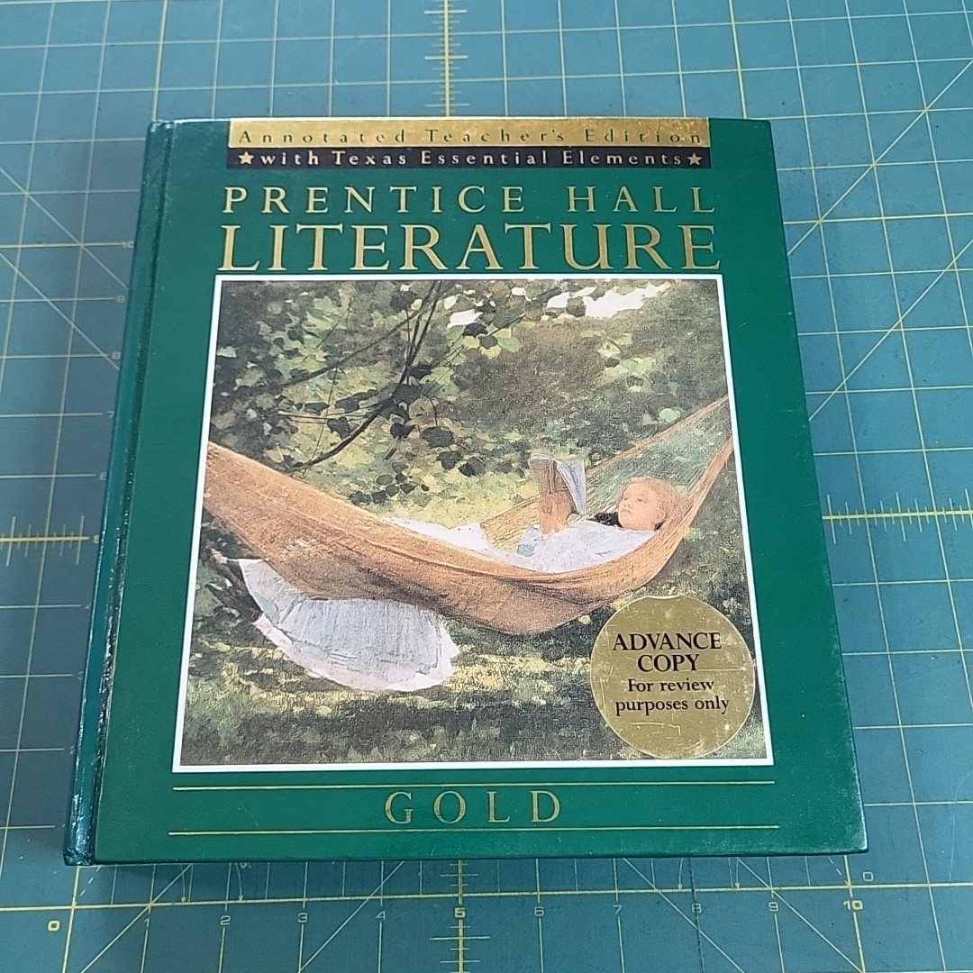 Prentice Hall Literature Gold Annotated Teacher Edition Advanced Copy 1989