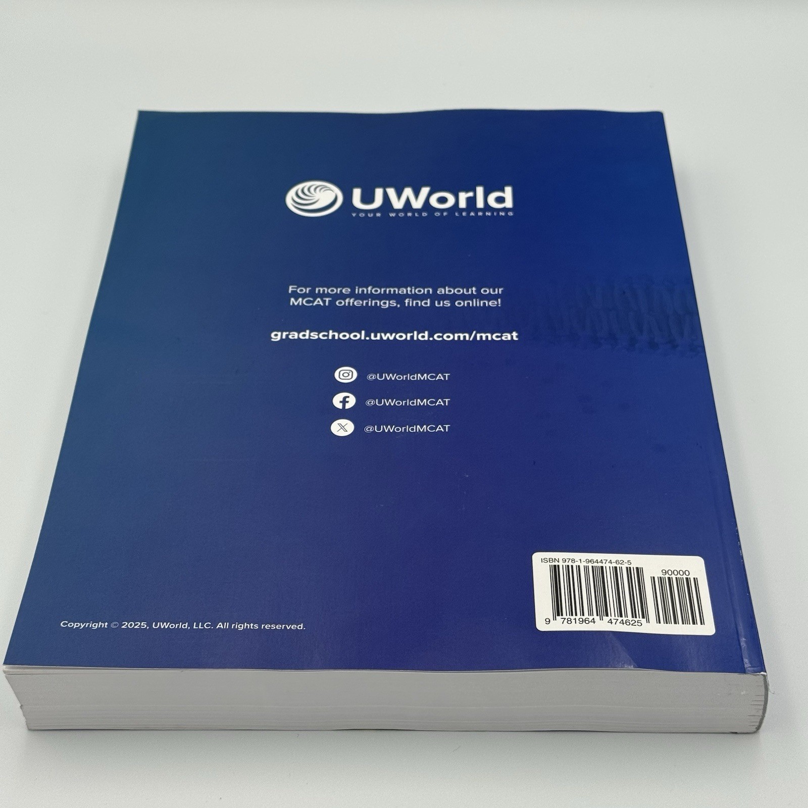 UWorld MCAT Biochemistry 2026-2027 2nd Ed Prep Book