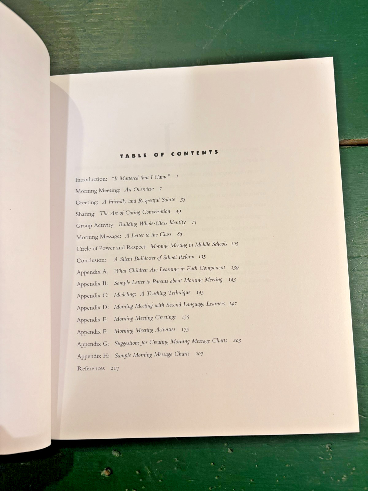The Morning Meeting Book
