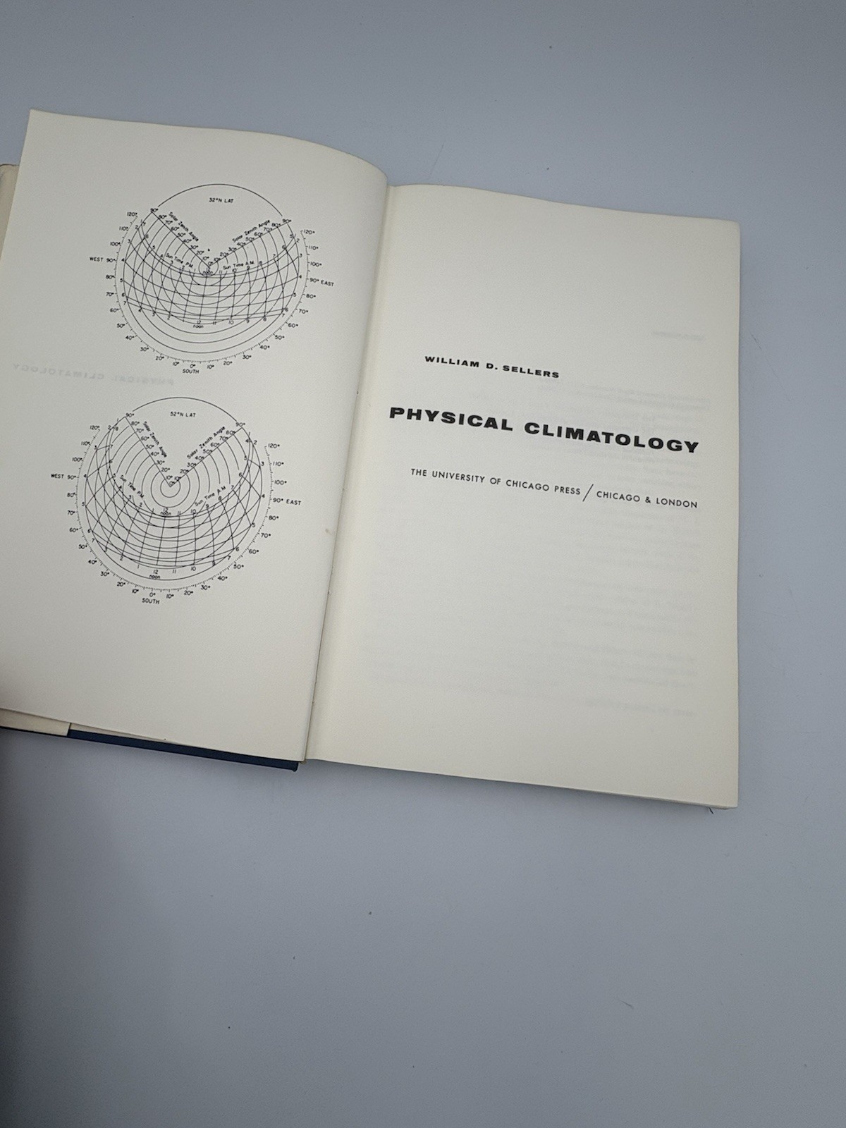 Physical Climatology By William D. Sellers (1969) Hardcover DJ