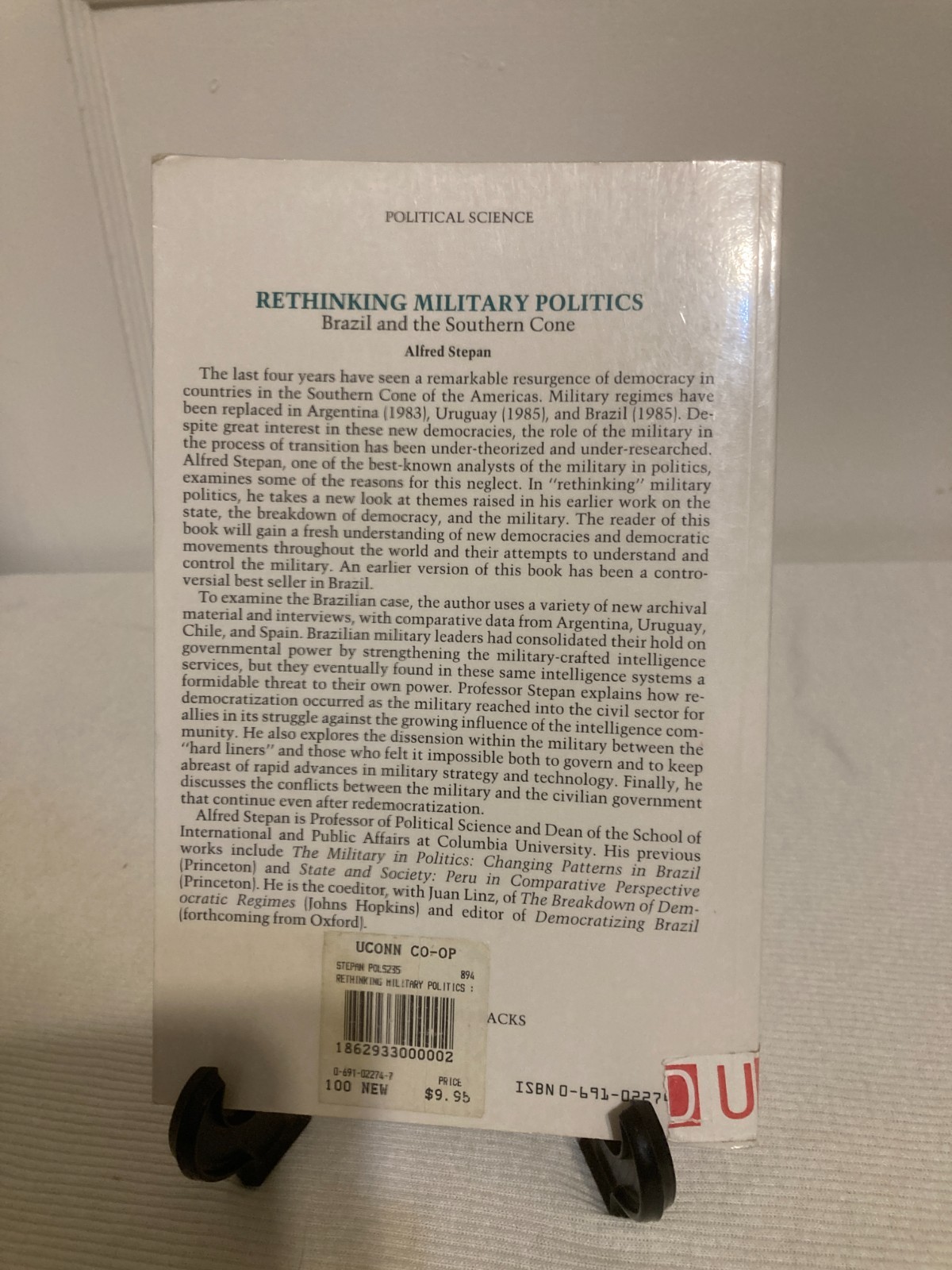 Rethinking Military Politics Alfred Stephan (PB, 1988, G)