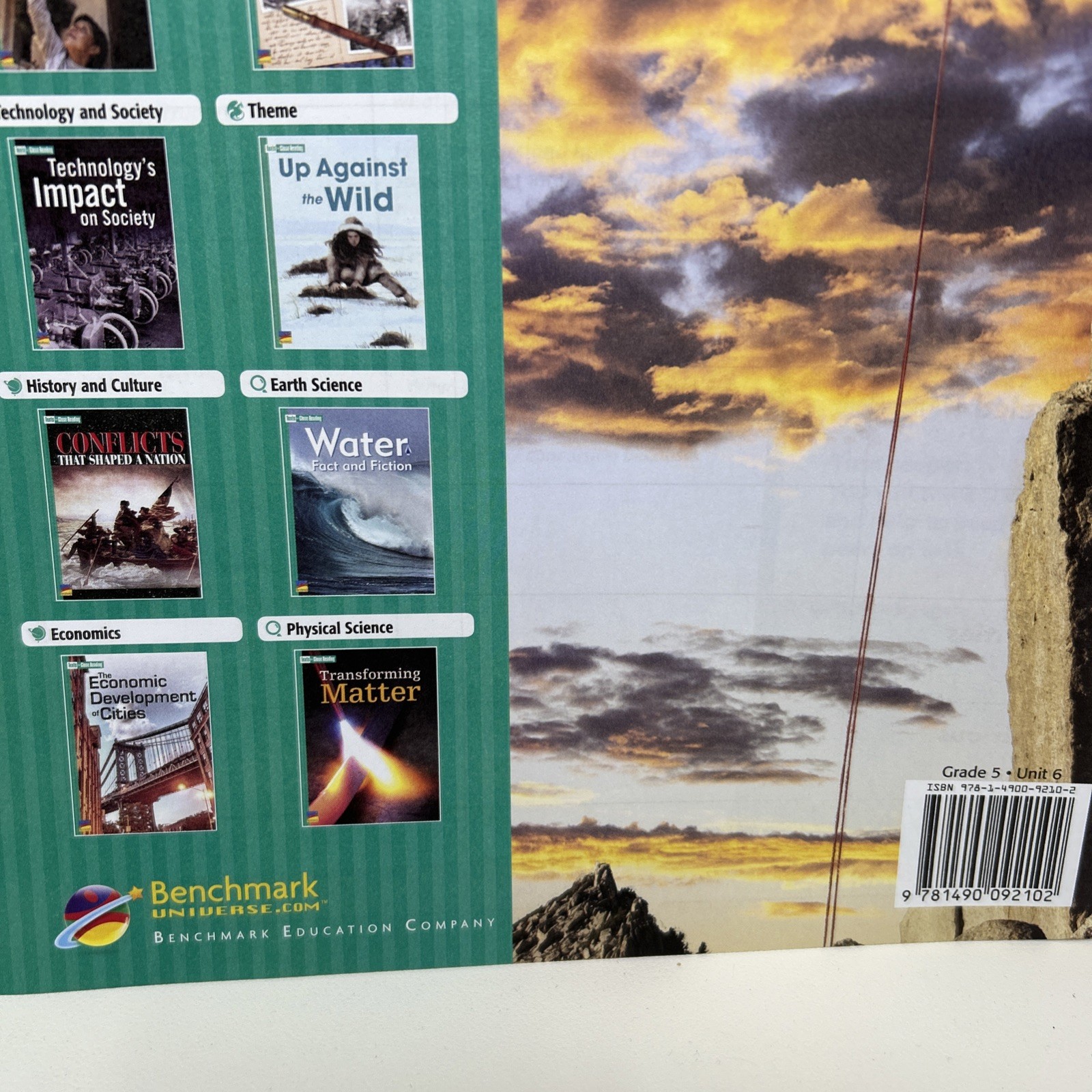 Up Against the Wild – Texts for Close Reading Grade 5 Unit 6 Benchmark Lot Of 5