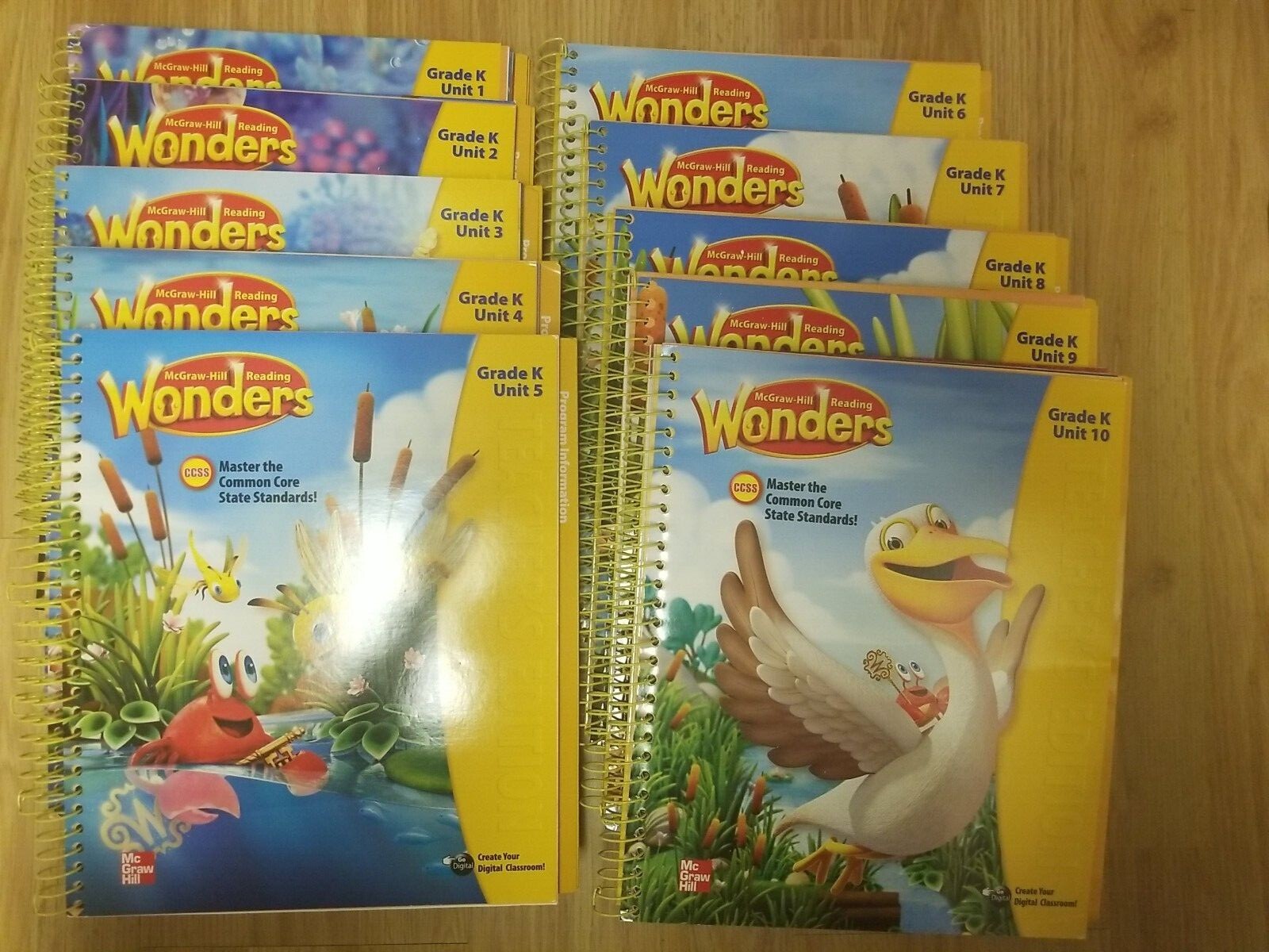 McGraw Hill Reading Wonders Grade K Teacher’s Edition Units 1-10 Homeschooling