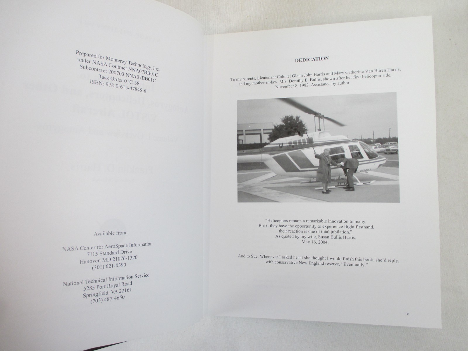 2-Vols “Introduction to Autogyros, Helicopters, & Other V/STOL Aircraft” Harris
