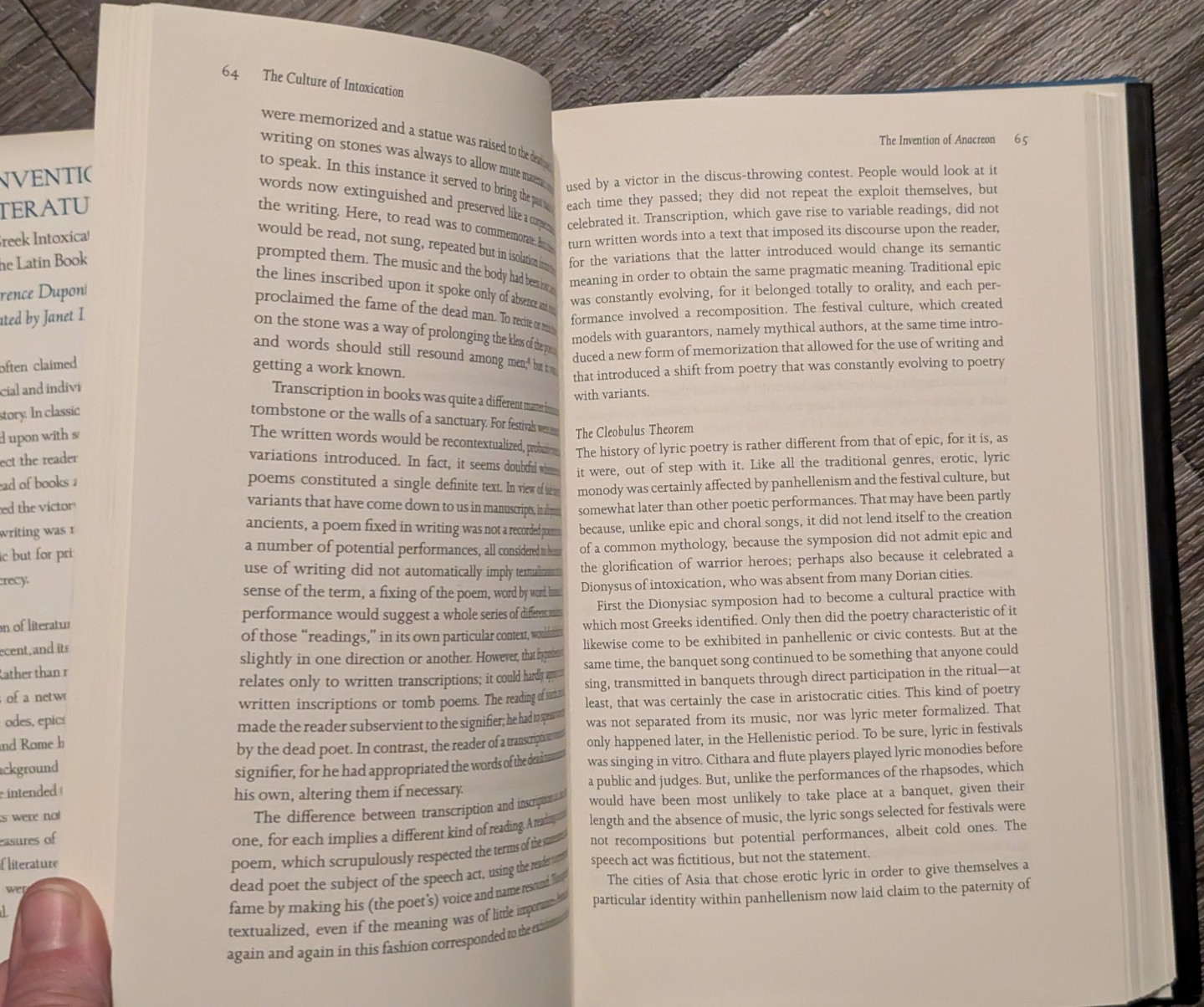 Invention of Literature : From Greek Intoxication to the Latin Book by Johns…