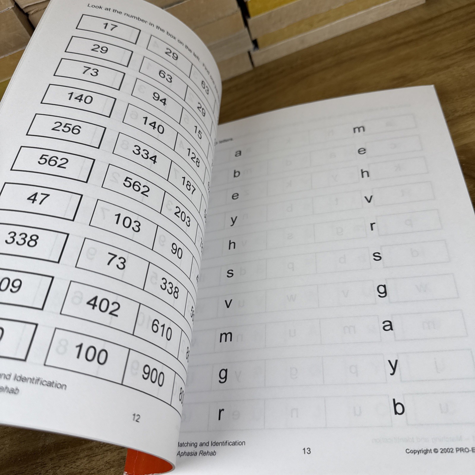 WALC 1 APHASIA REHAB WORKBOOK OF ACTIVITIES FOR LANGUAGE By Kathryn J. Tomlin