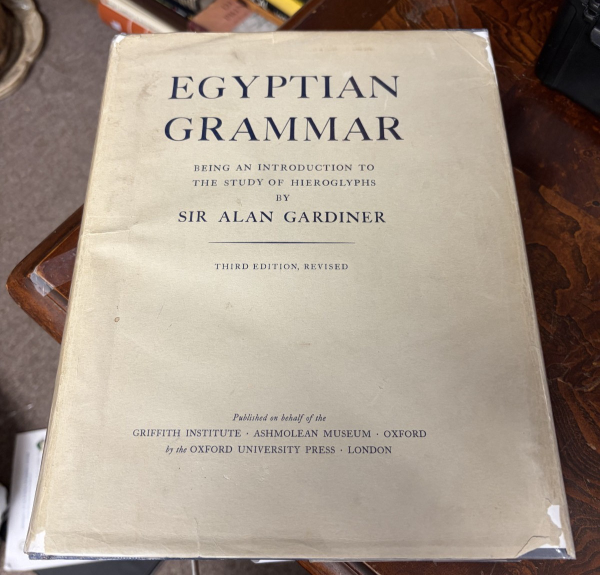 Egyptian Grammar Being an Introduction to the Study of Hieroglyphics HBDJ 1969