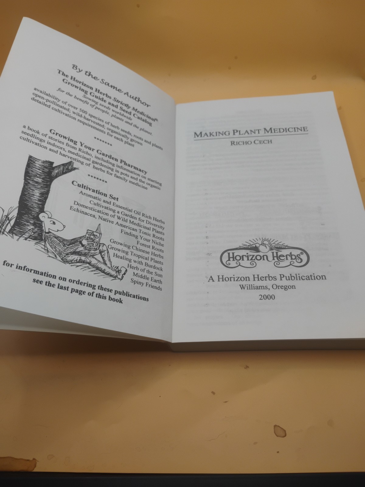 Cech, Richo MAKING PLANT MEDICINE Herbal Formulary Herbalism Book